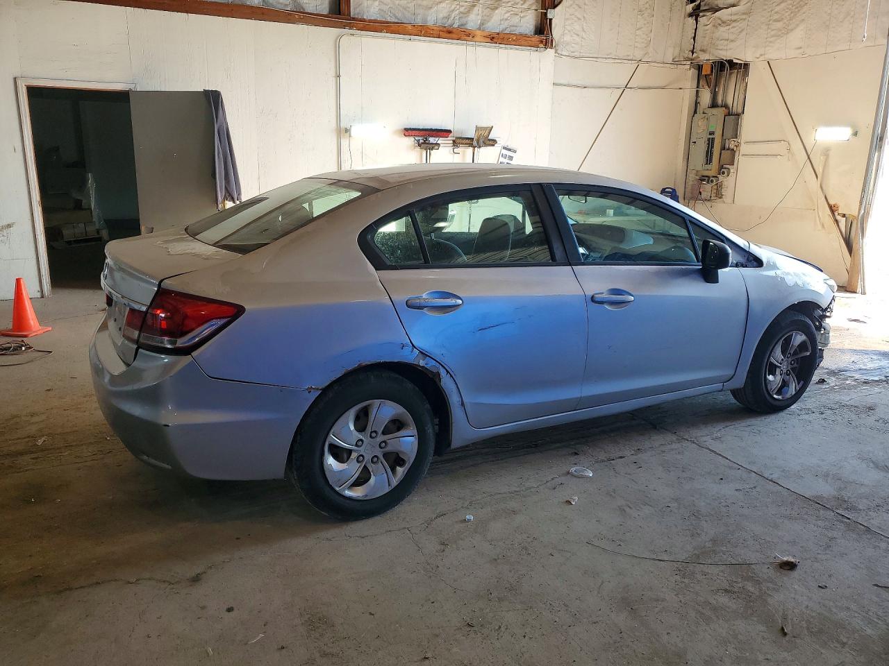 2014 Honda Civic Lx Silver vin: 19XFB2F59EE069058