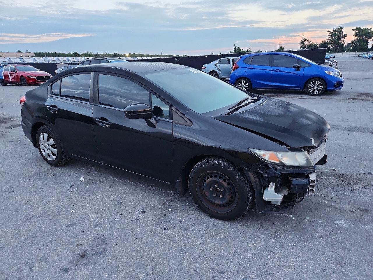 2014 Honda Civic Lx Черный vin: 19XFB2F59EE074261