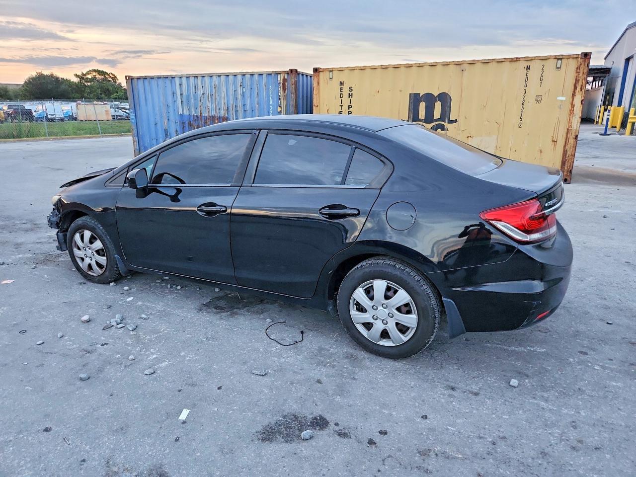 2014 Honda Civic Lx Черный vin: 19XFB2F59EE074261