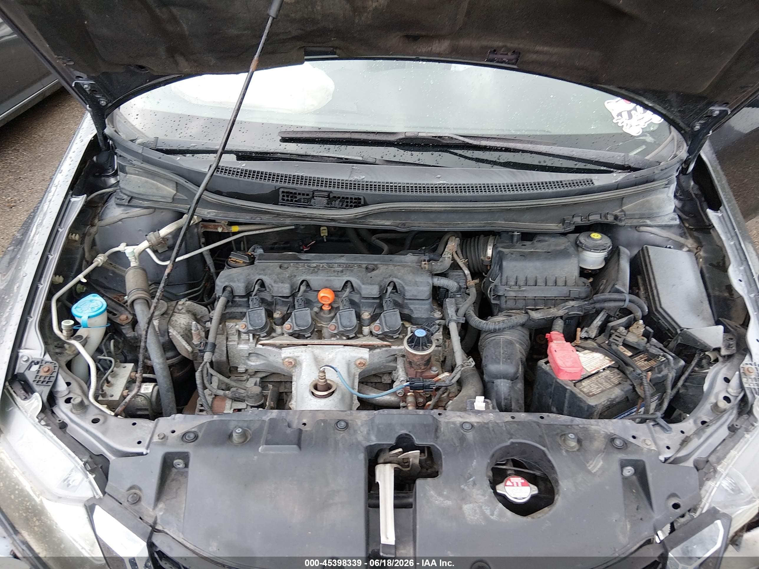 2014 Honda Civic Lx Gray vin: 19XFB2F59EE204684