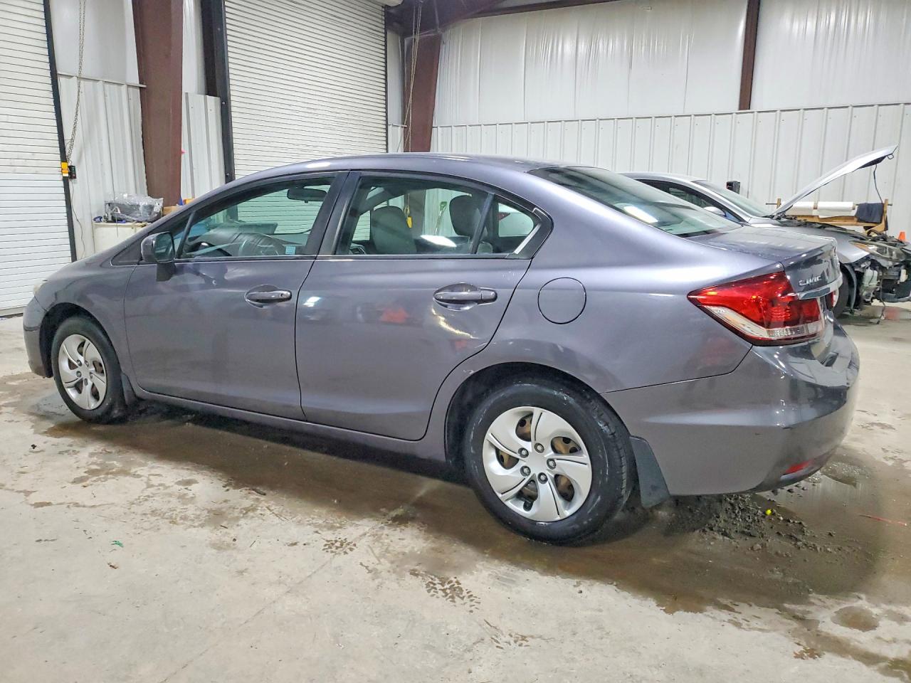 2014 Honda Civic Lx Gray vin: 19XFB2F59EE222893