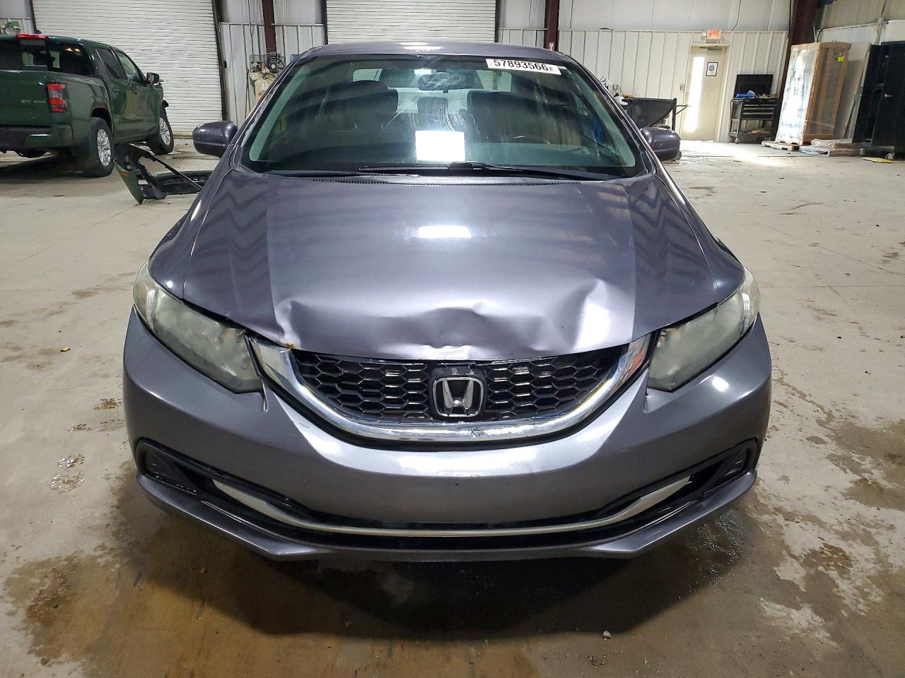 2014 Honda Civic Lx Gray vin: 19XFB2F59EE222893