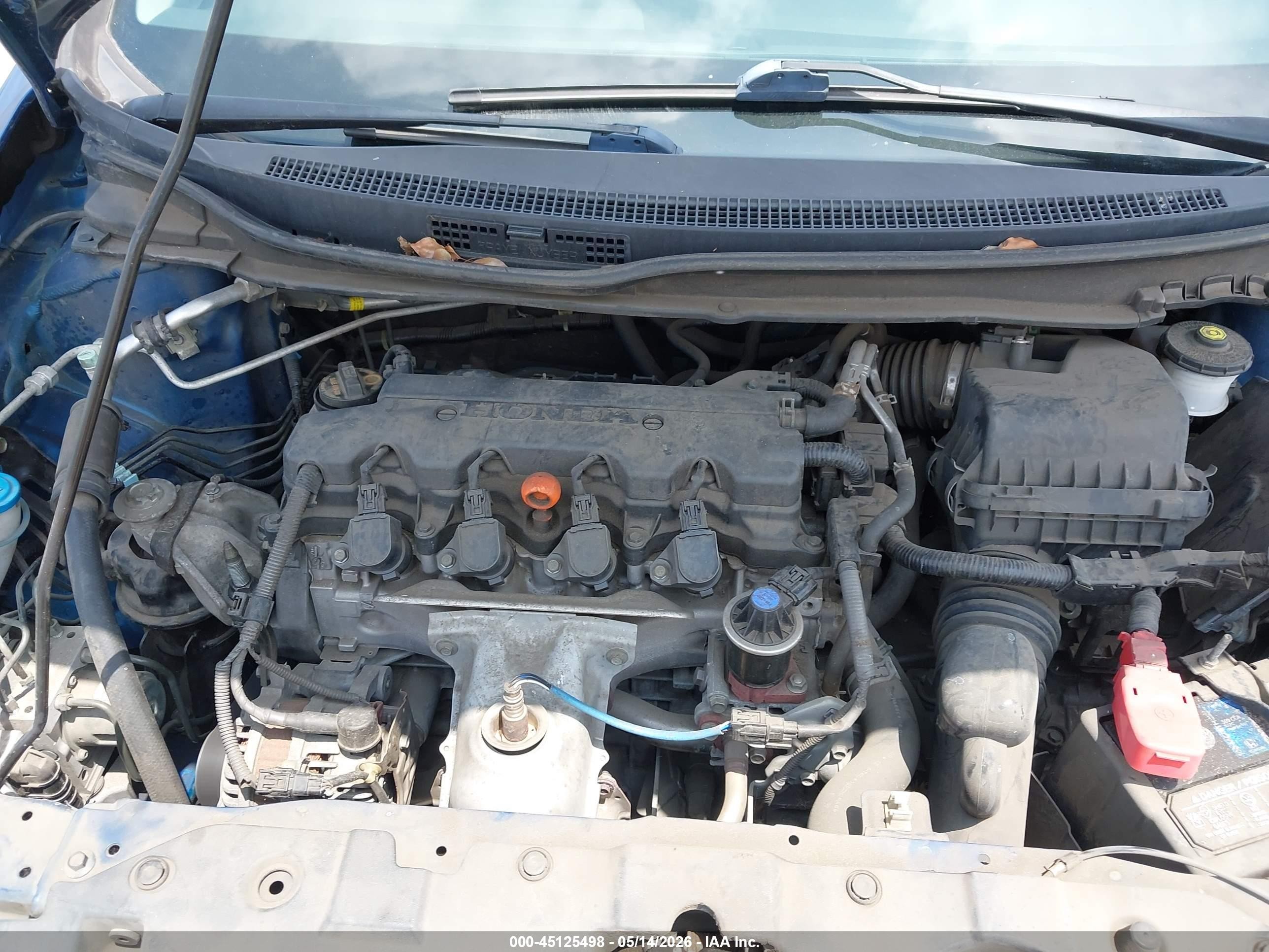 2014 Honda Civic Lx Blue vin: 19XFB2F59EE237555
