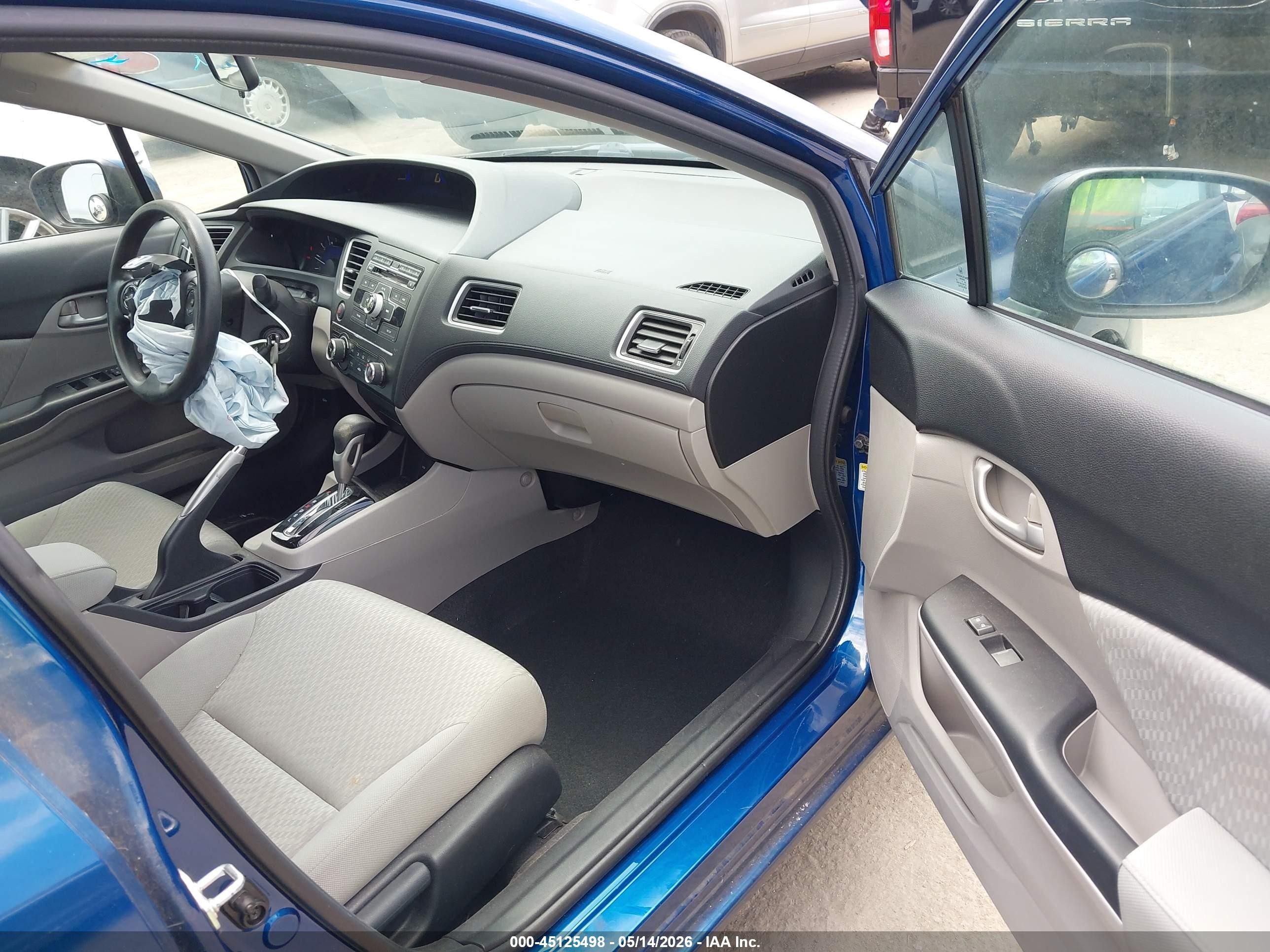 2014 Honda Civic Lx Blue vin: 19XFB2F59EE237555