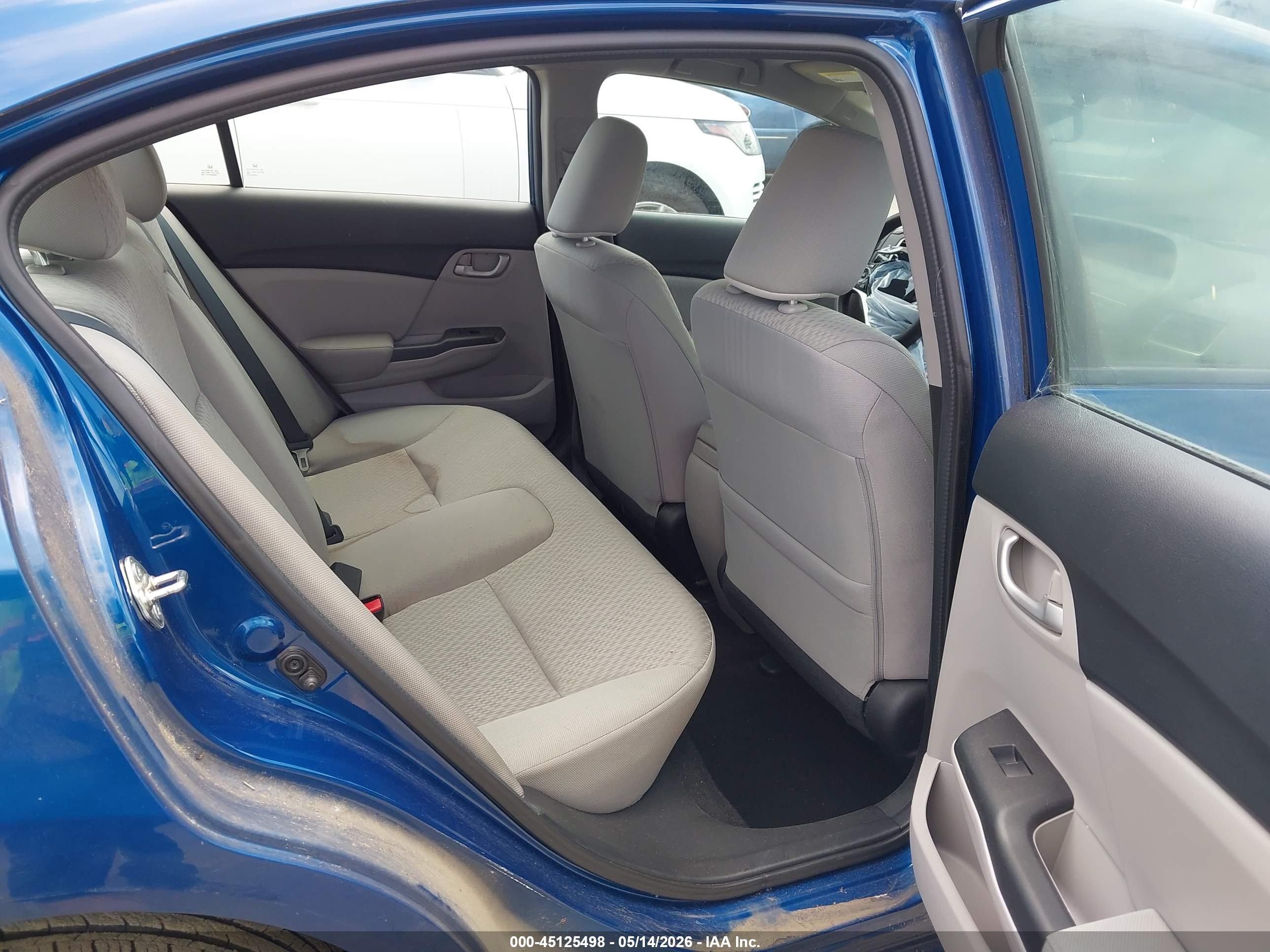 2014 Honda Civic Lx Blue vin: 19XFB2F59EE237555