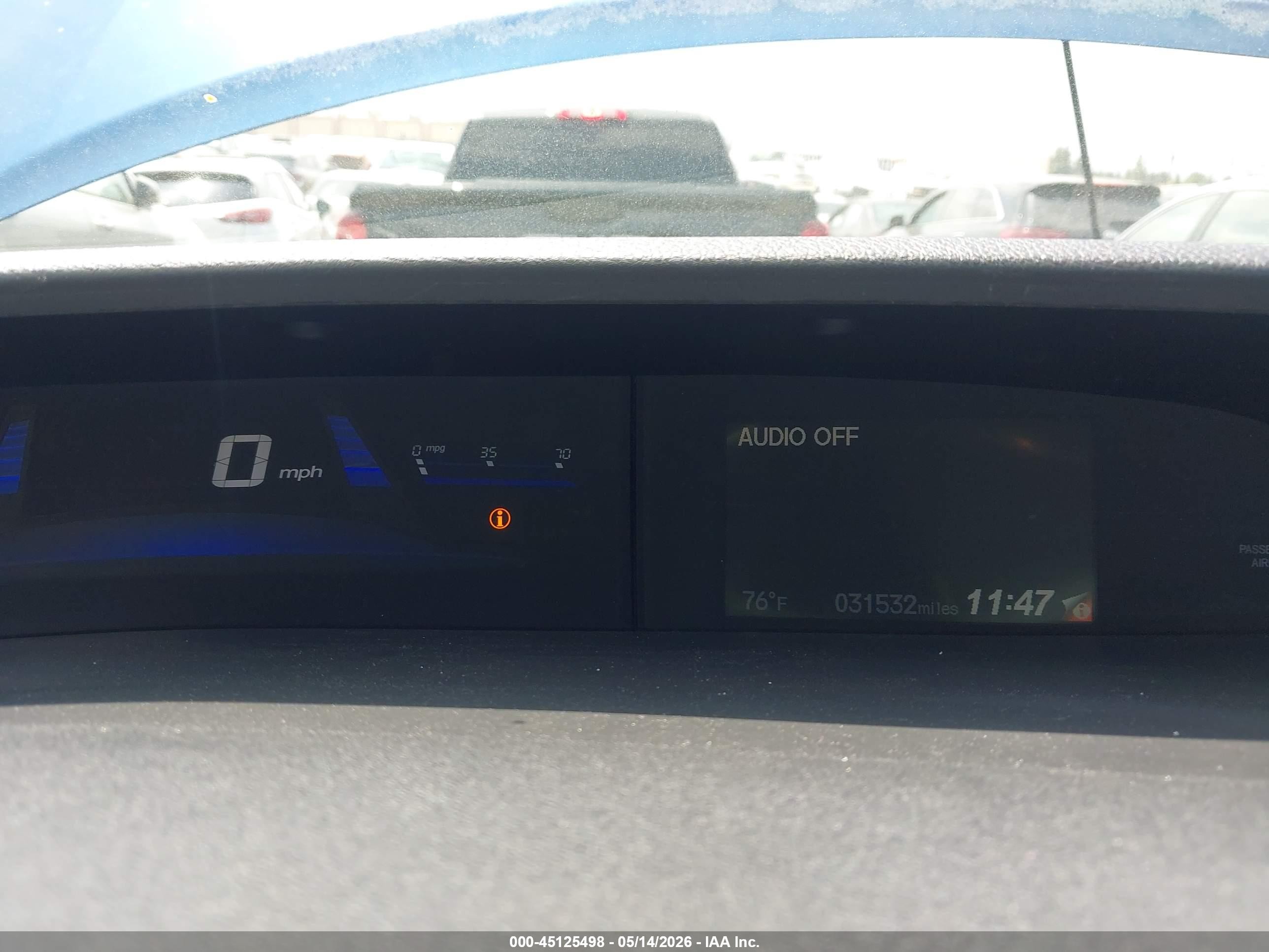 2014 Honda Civic Lx Blue vin: 19XFB2F59EE237555