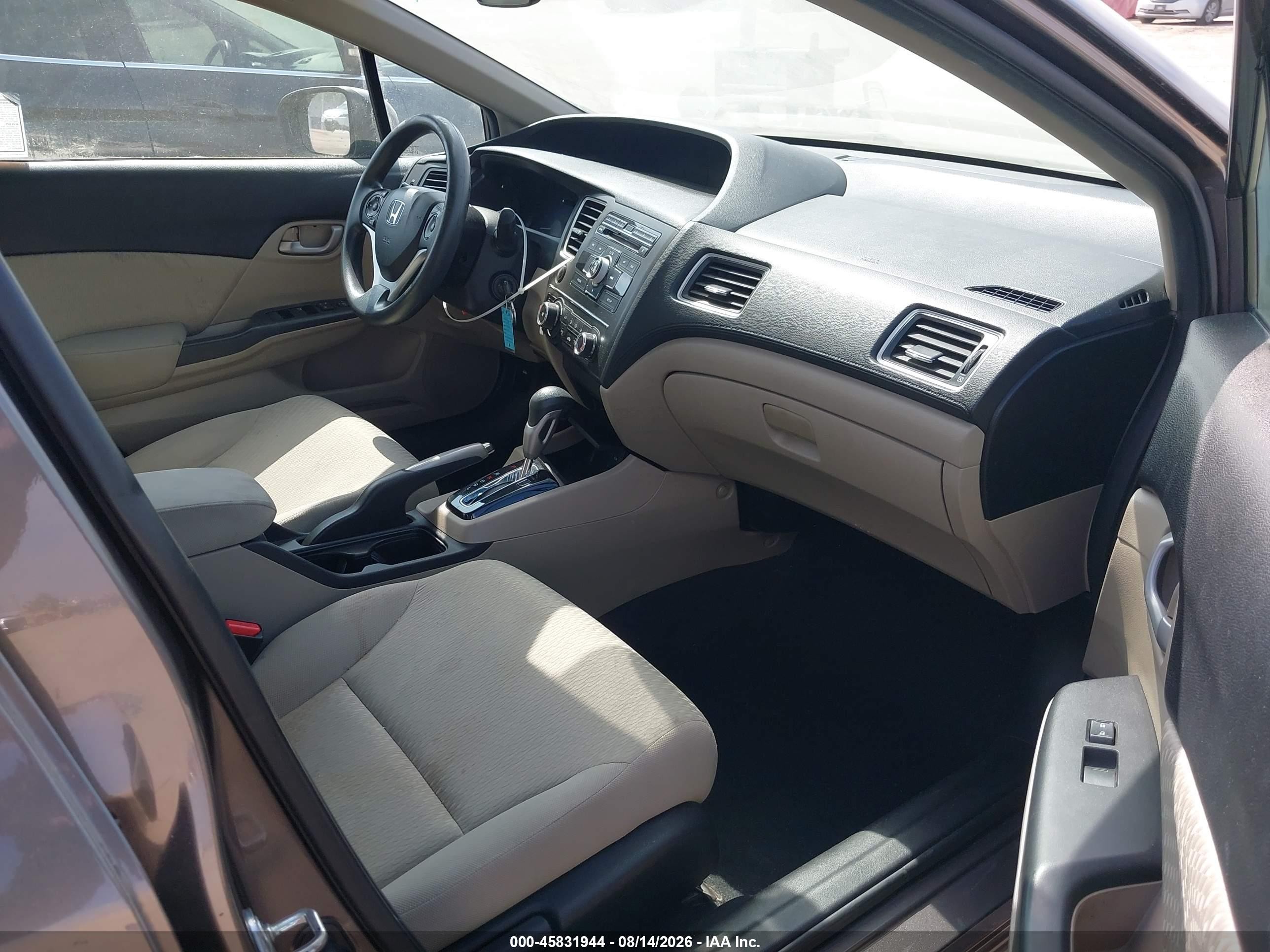 2014 Honda Civic Lx Gray vin: 19XFB2F59EE243890