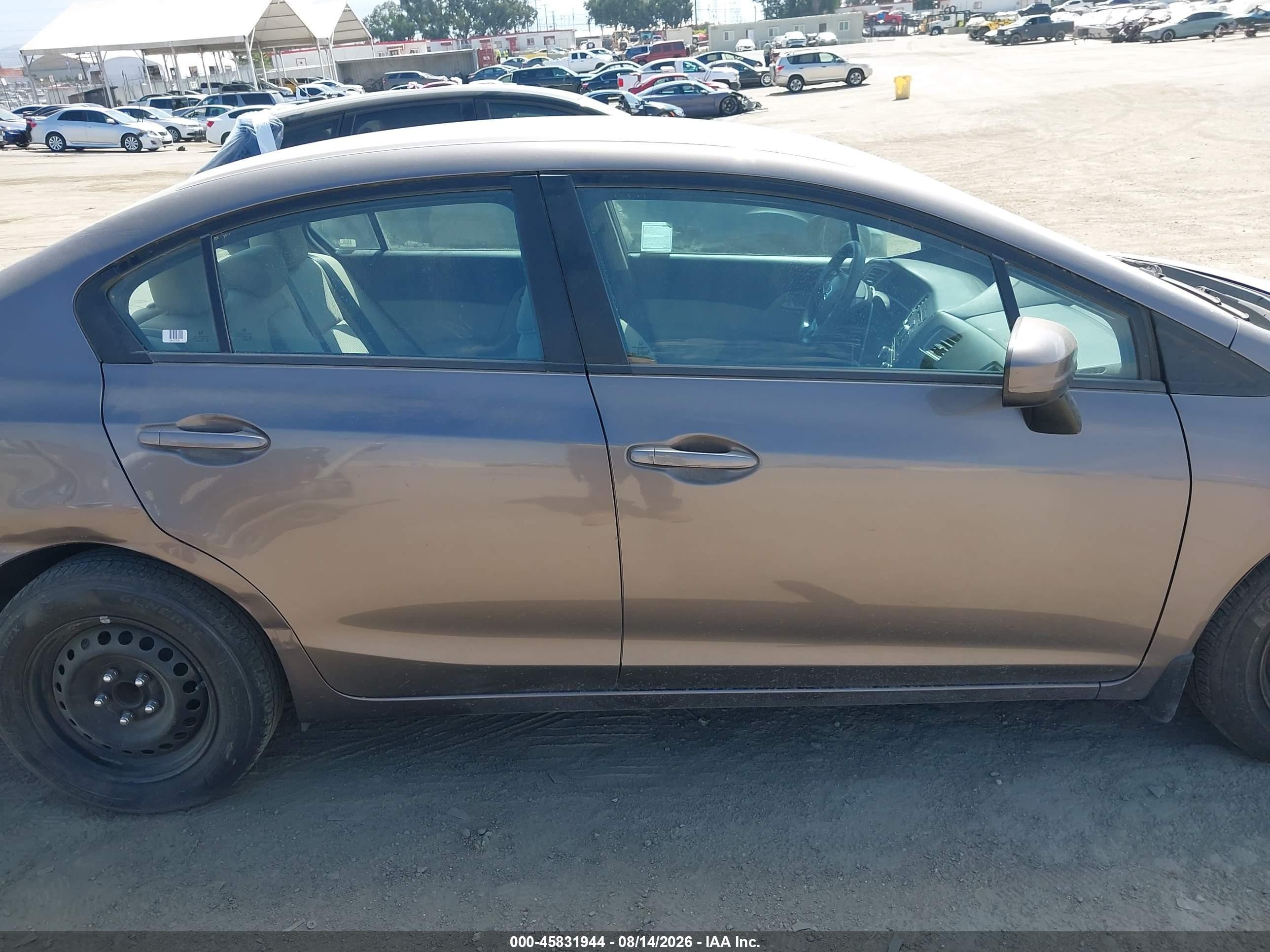 2014 Honda Civic Lx Gray vin: 19XFB2F59EE243890
