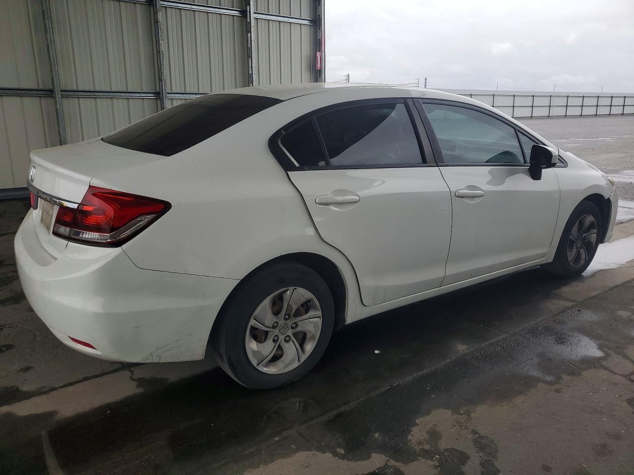 2014 Honda Civic Lx White vin: 19XFB2F59EE246580