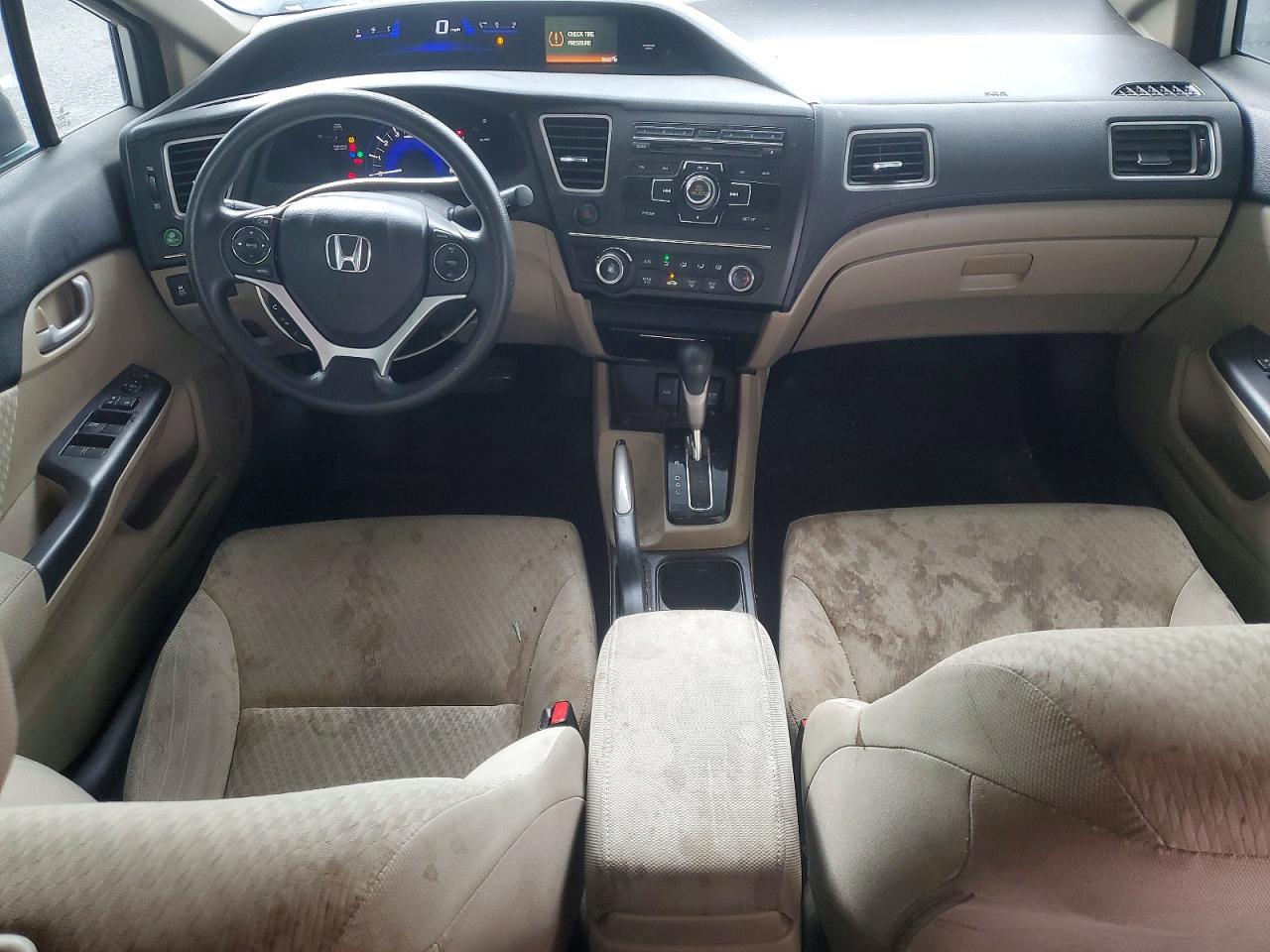 2014 Honda Civic Lx White vin: 19XFB2F59EE246580