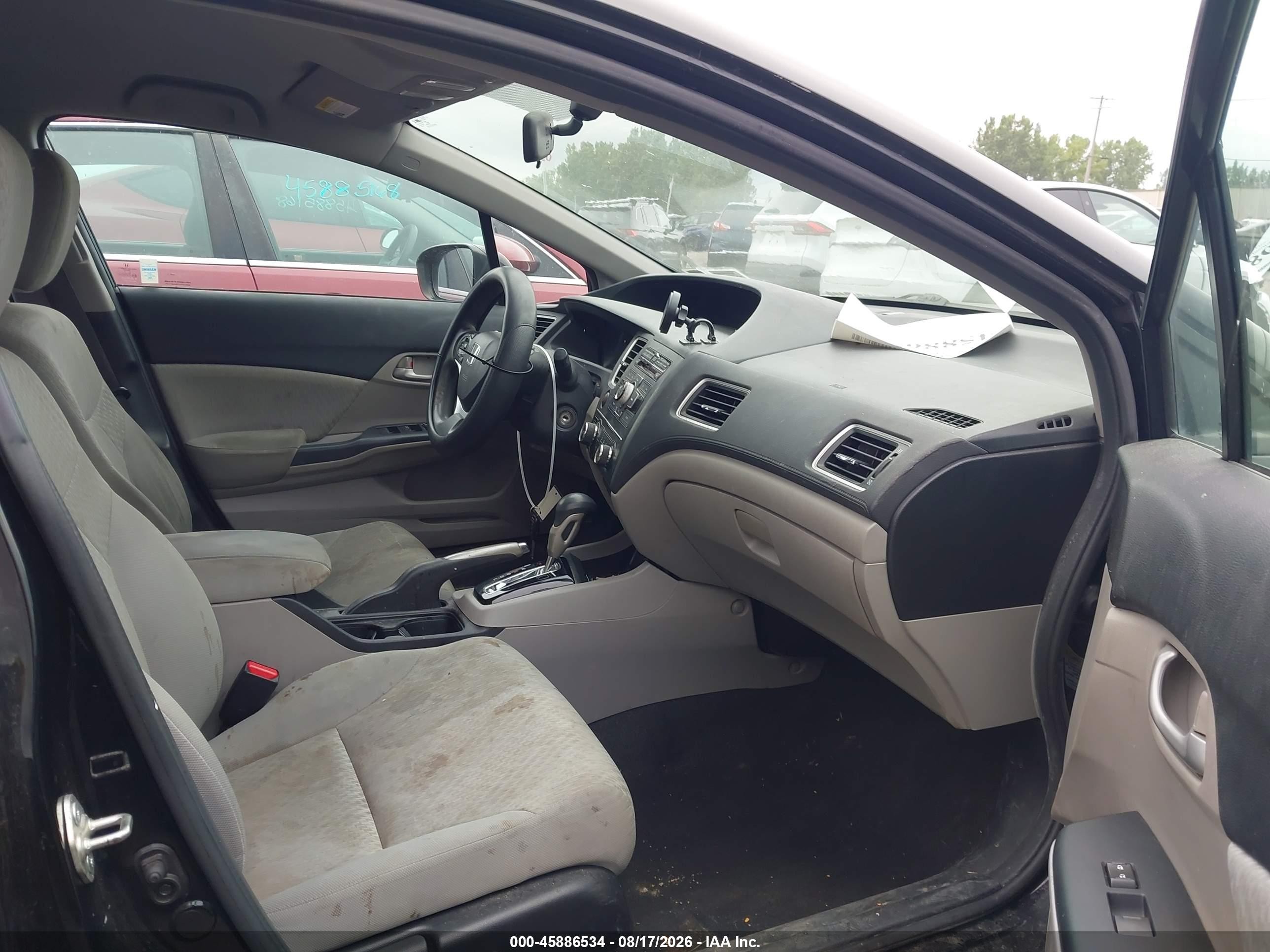 2014 Honda Civic Lx Black vin: 19XFB2F59EE249091