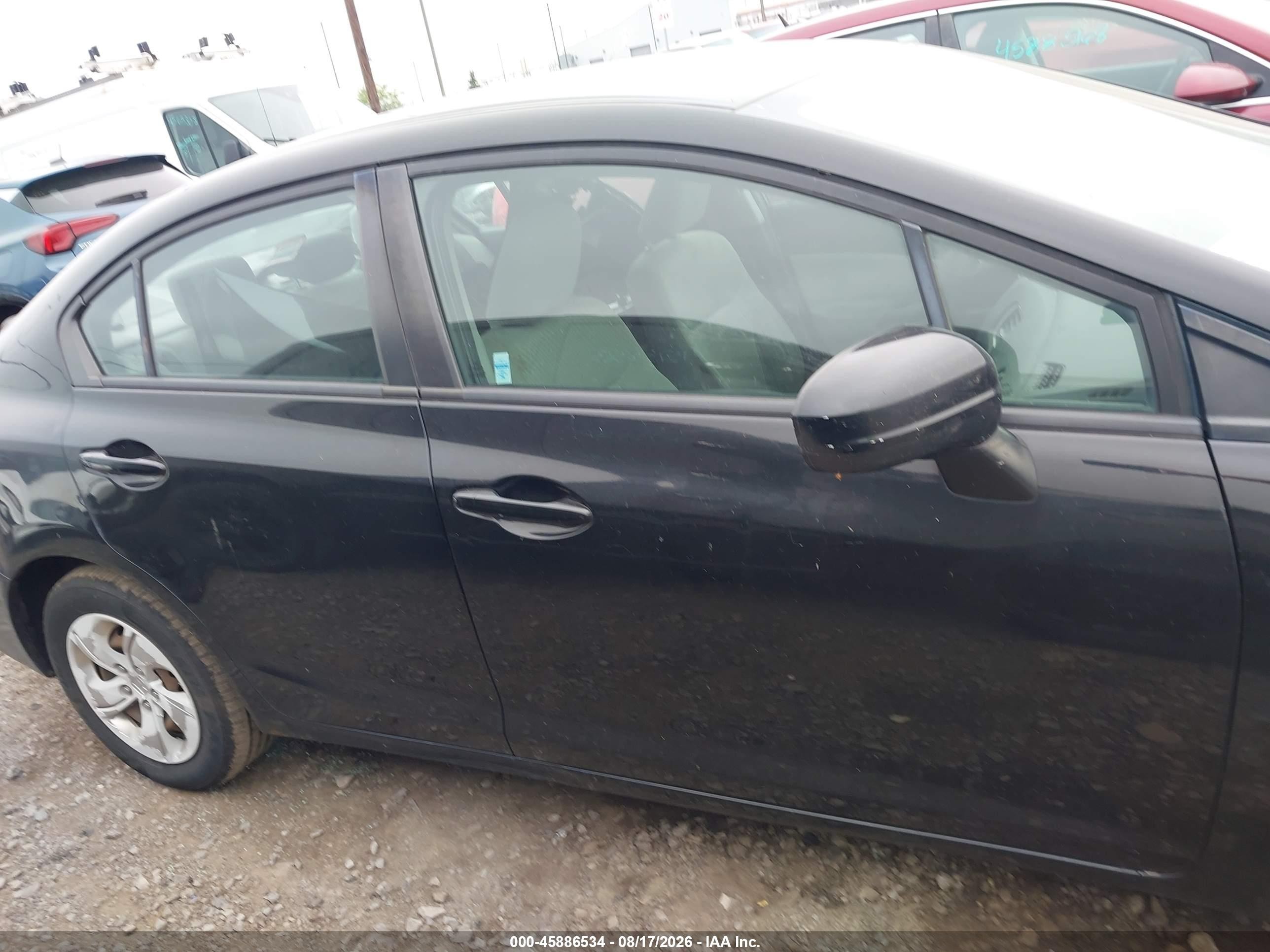 2014 Honda Civic Lx Black vin: 19XFB2F59EE249091