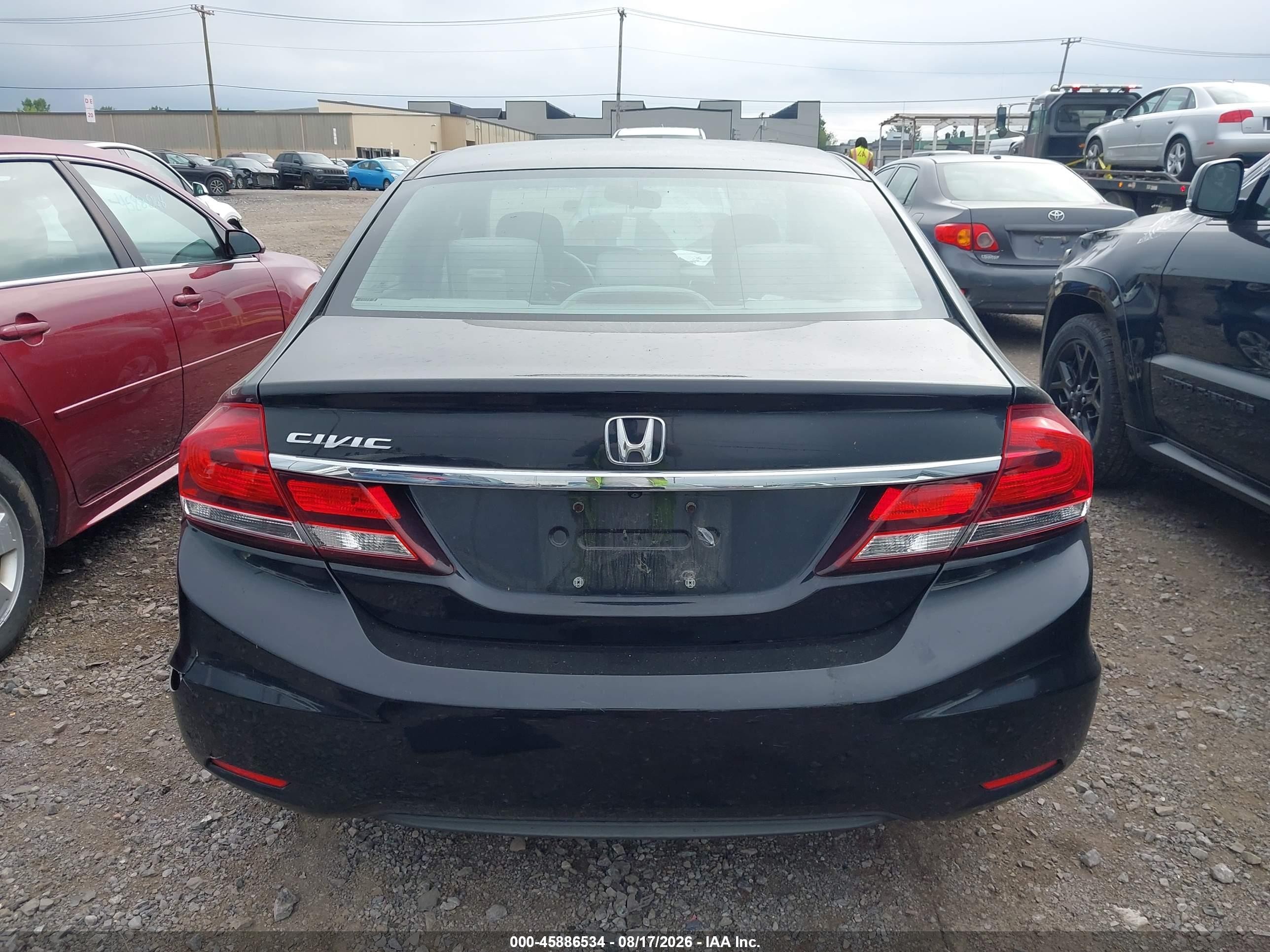 2014 Honda Civic Lx Black vin: 19XFB2F59EE249091