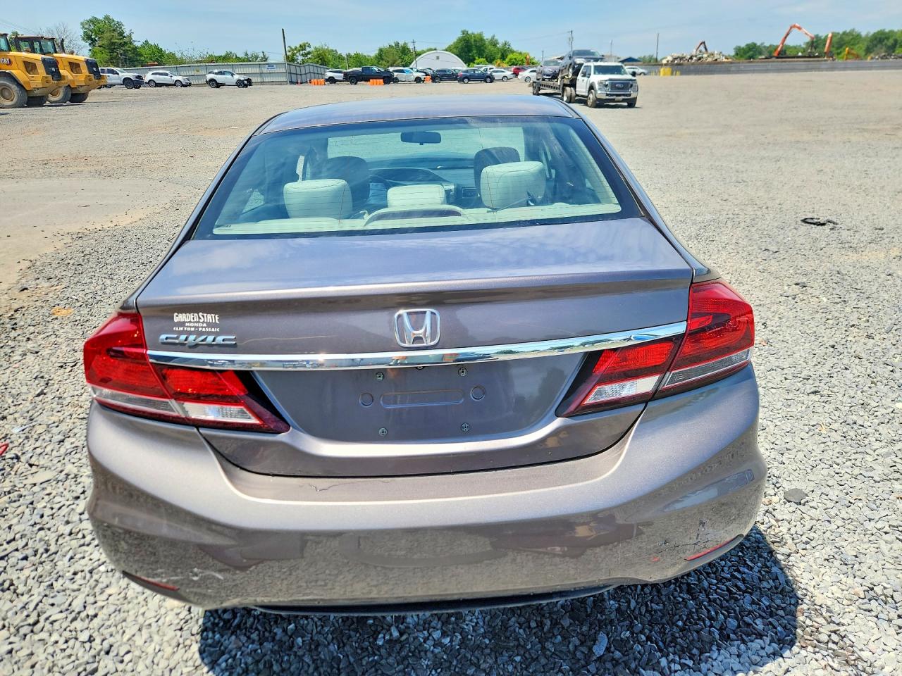 2014 Honda Civic Lx Gray vin: 19XFB2F59EE249253
