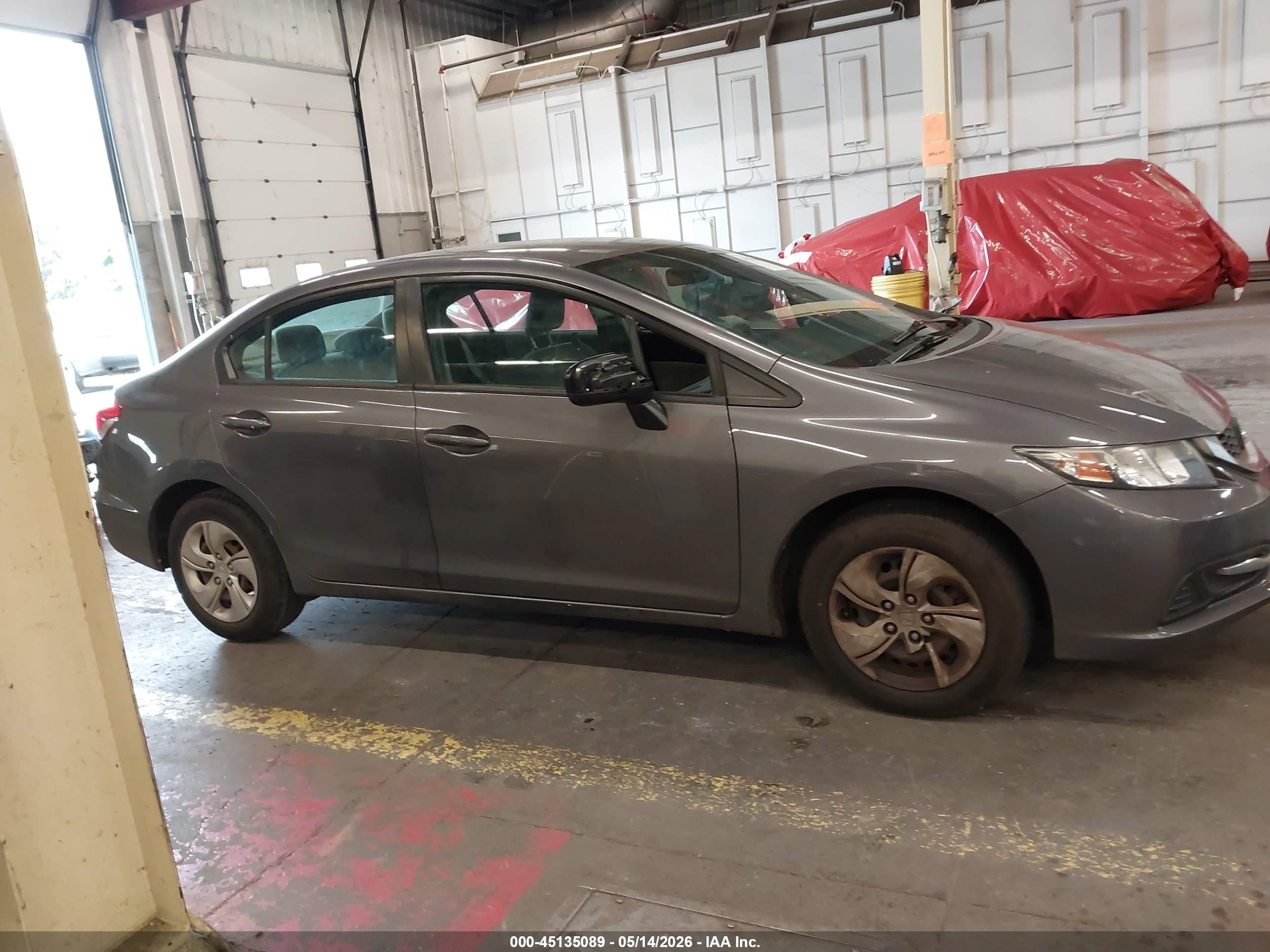 2014 Honda Civic Lx Серый vin: 19XFB2F59EE252167