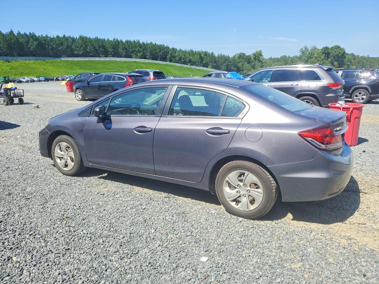 2014 Honda Civic Lx Charcoal vin: 19XFB2F59EE252248