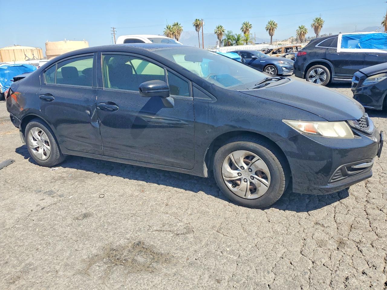 2014 Honda Civic Lx Black vin: 19XFB2F59EE255912