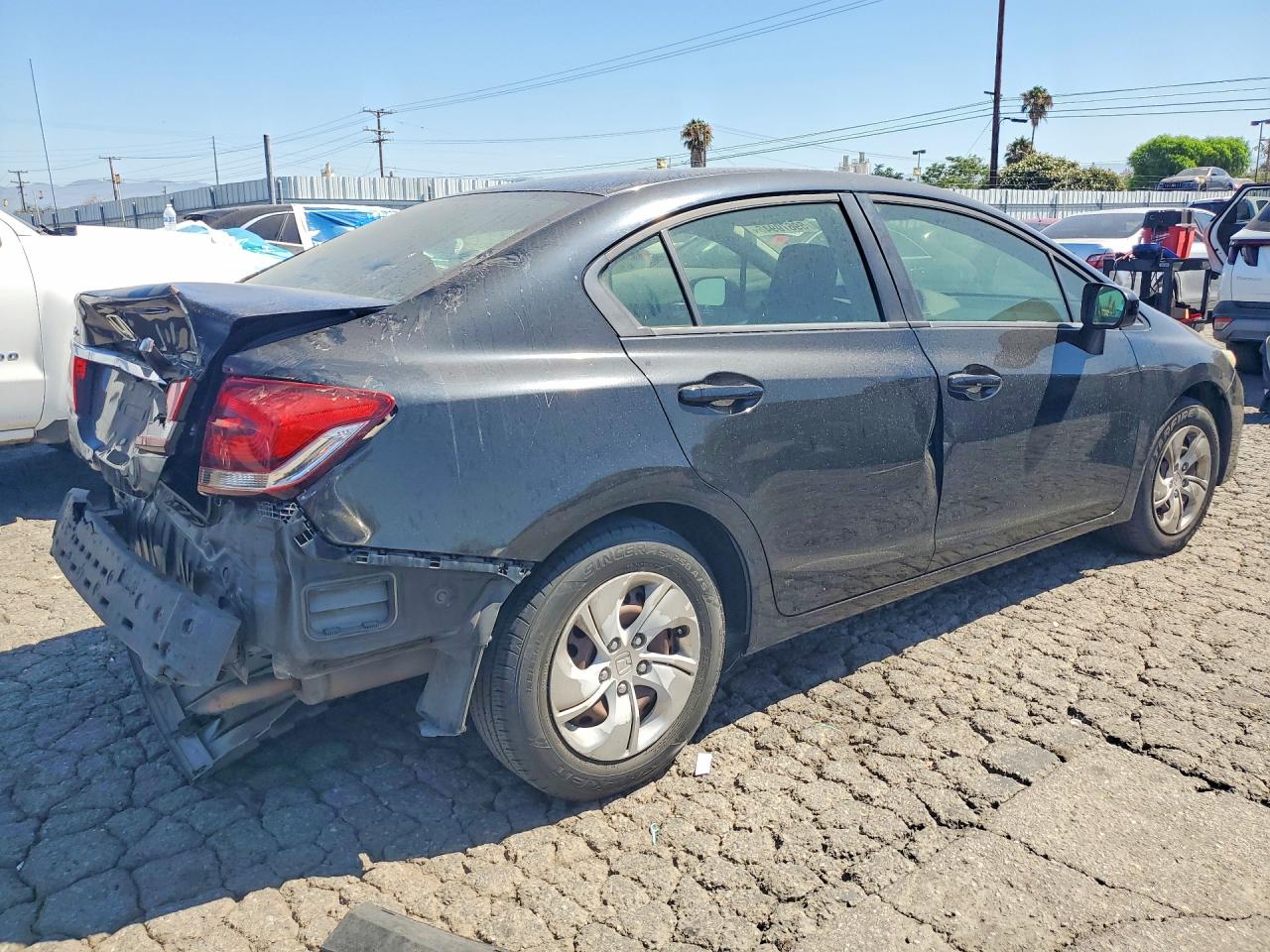 2014 Honda Civic Lx Black vin: 19XFB2F59EE255912