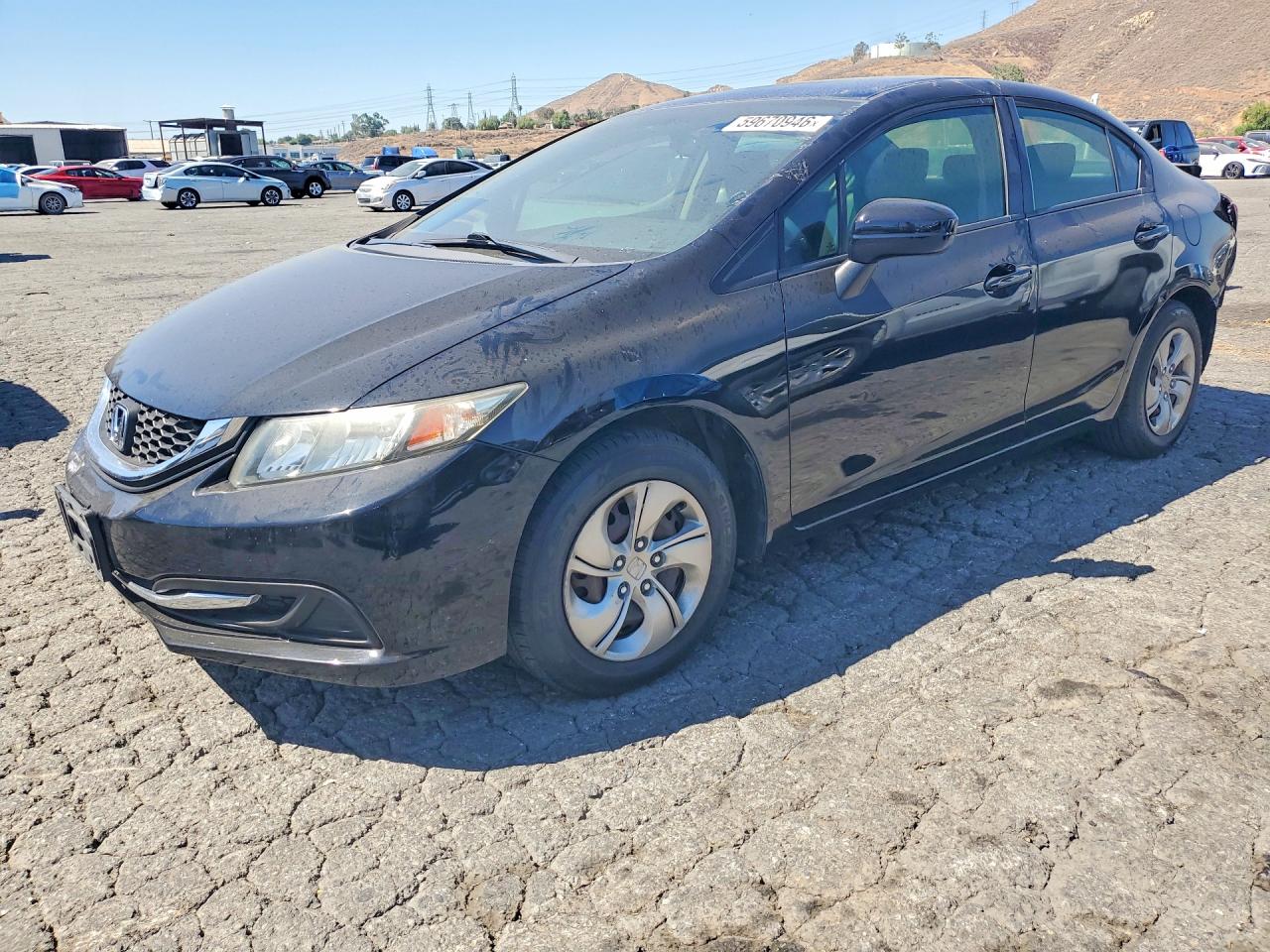 2014 Honda Civic Lx Black vin: 19XFB2F59EE255912