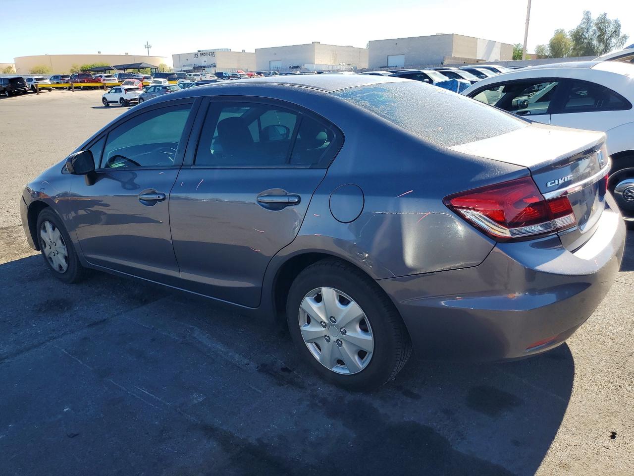 2014 Honda Civic Lx Gray vin: 19XFB2F59EE258339