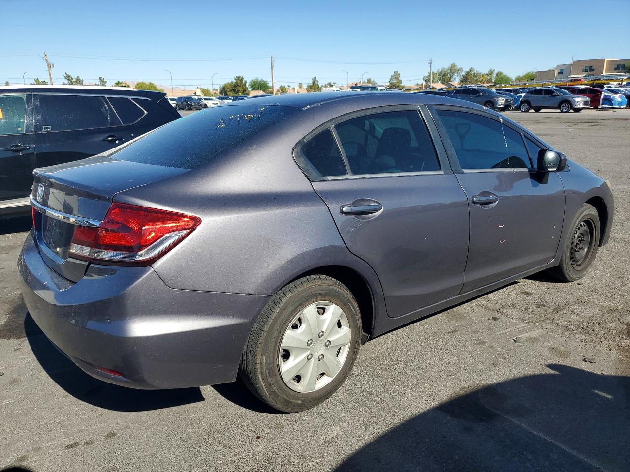 2014 Honda Civic Lx Gray vin: 19XFB2F59EE258339