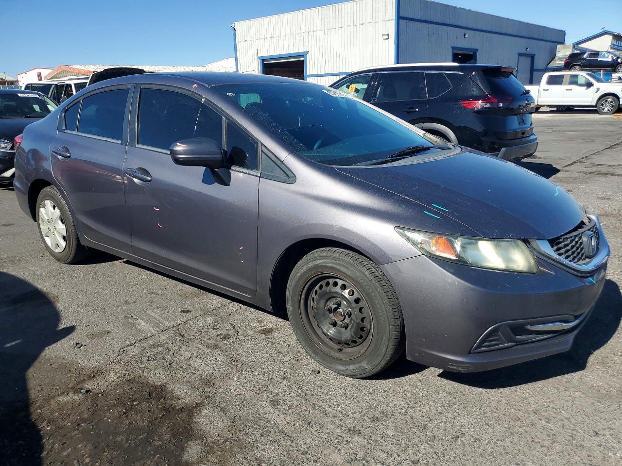 2014 Honda Civic Lx Gray vin: 19XFB2F59EE258339