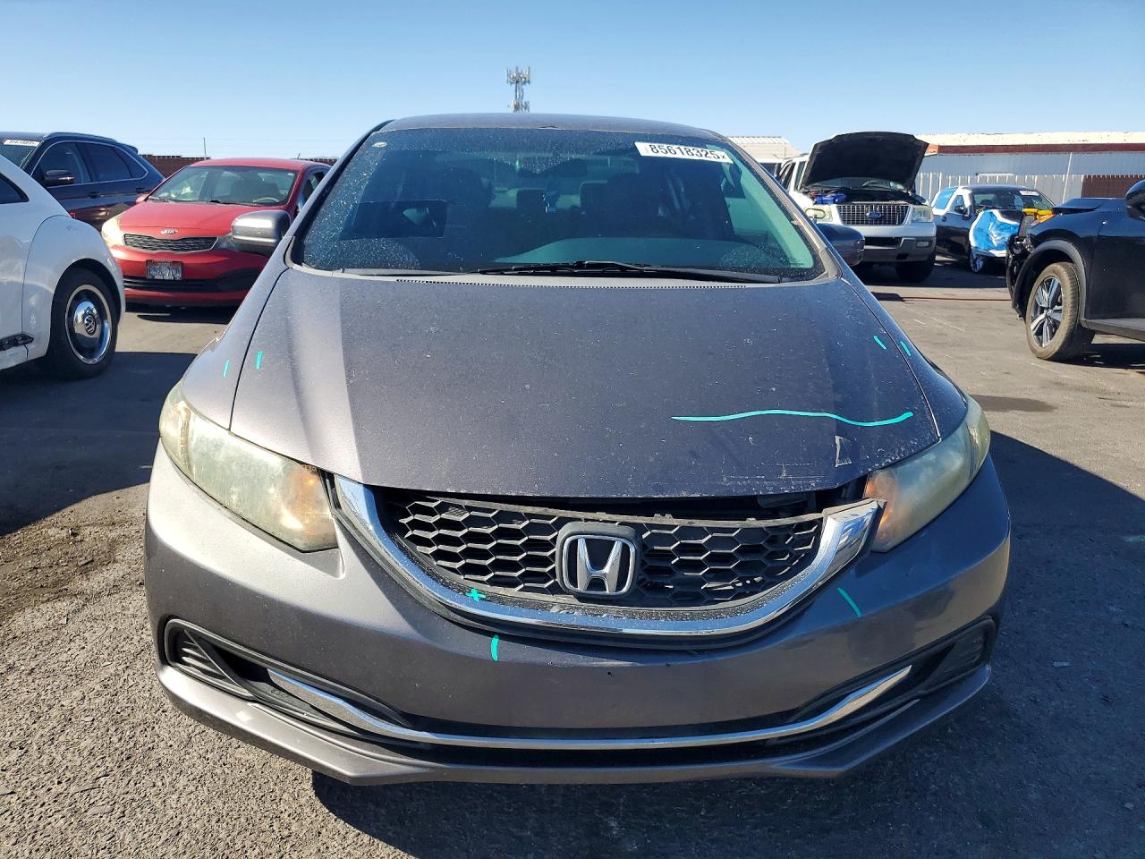 2014 Honda Civic Lx Gray vin: 19XFB2F59EE258339