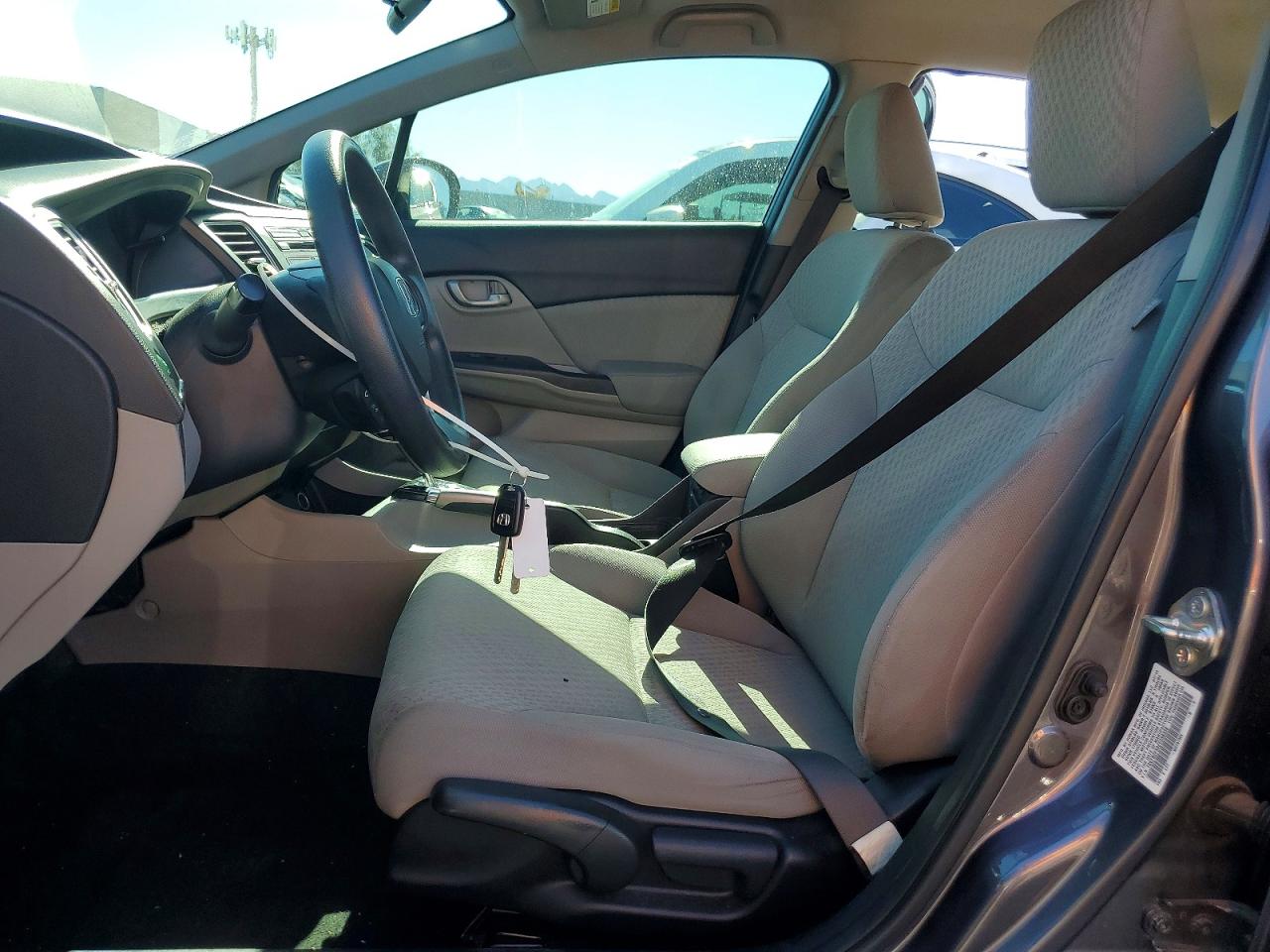 2014 Honda Civic Lx Gray vin: 19XFB2F59EE258339
