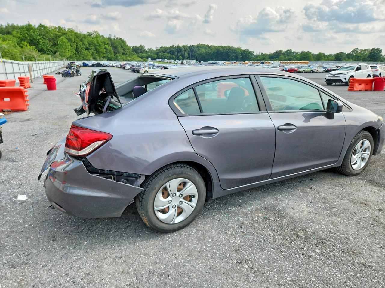 2014 Honda Civic Lx Серый vin: 19XFB2F59EE258518