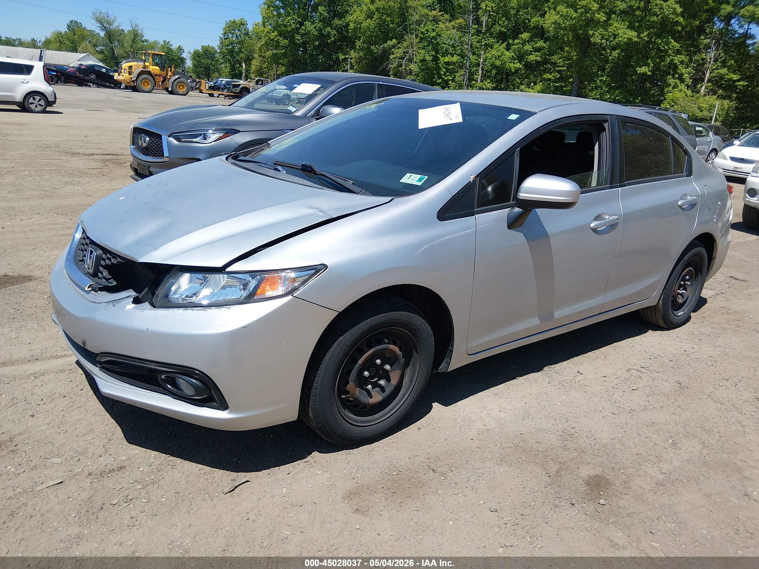 2014 Honda Civic Lx Silver vin: 19XFB2F59EE263153