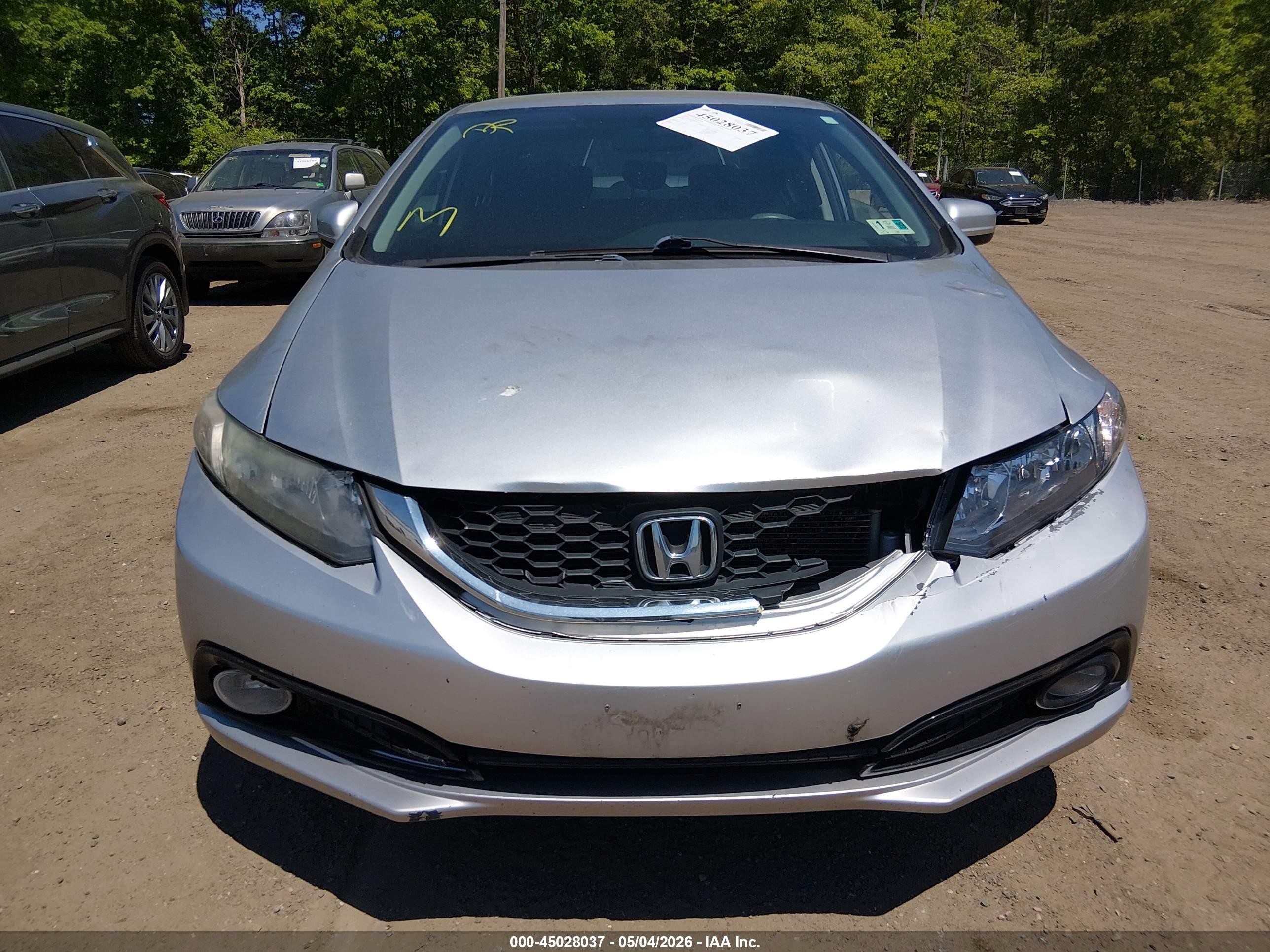2014 Honda Civic Lx Silver vin: 19XFB2F59EE263153