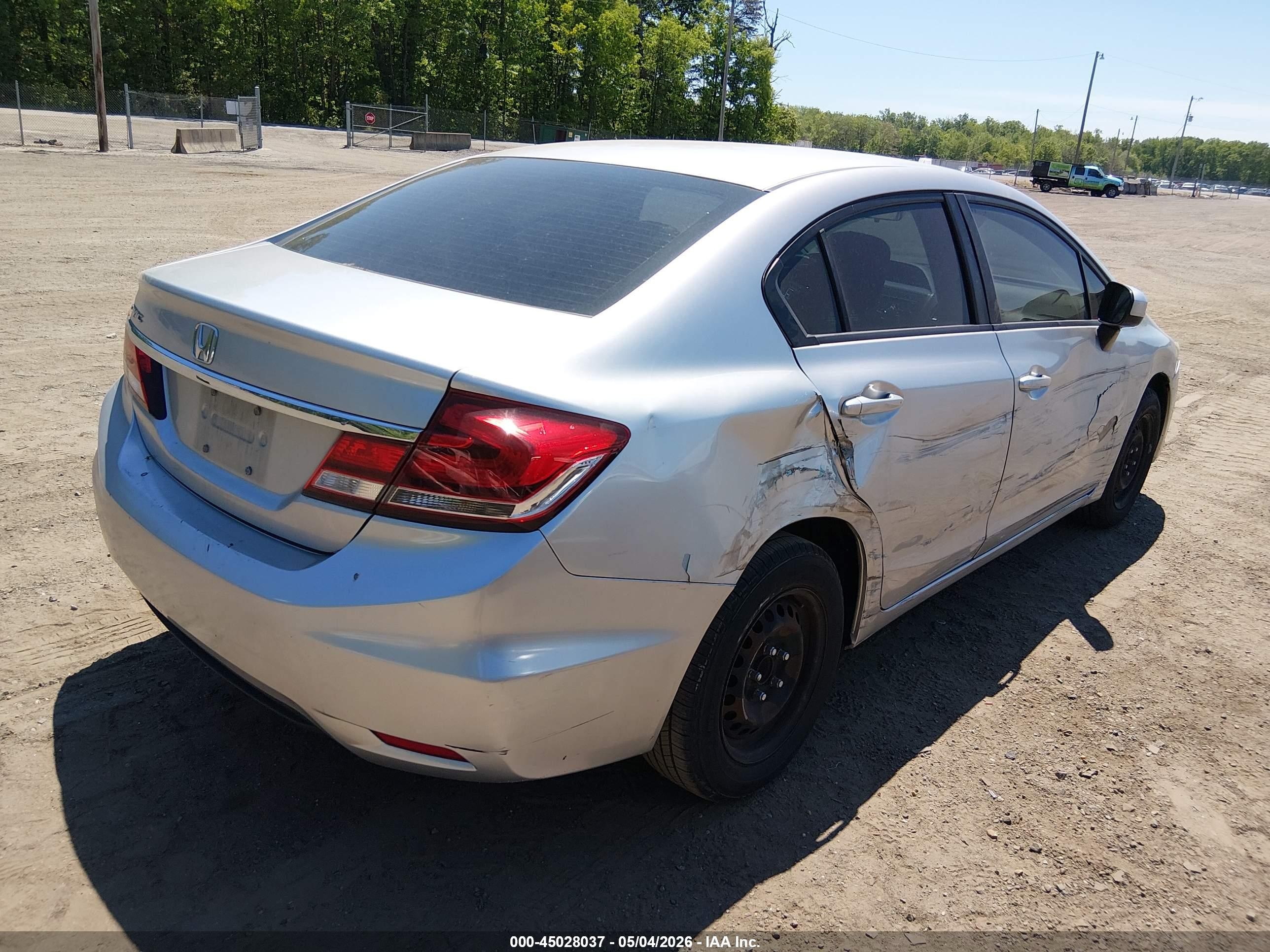 2014 Honda Civic Lx Silver vin: 19XFB2F59EE263153