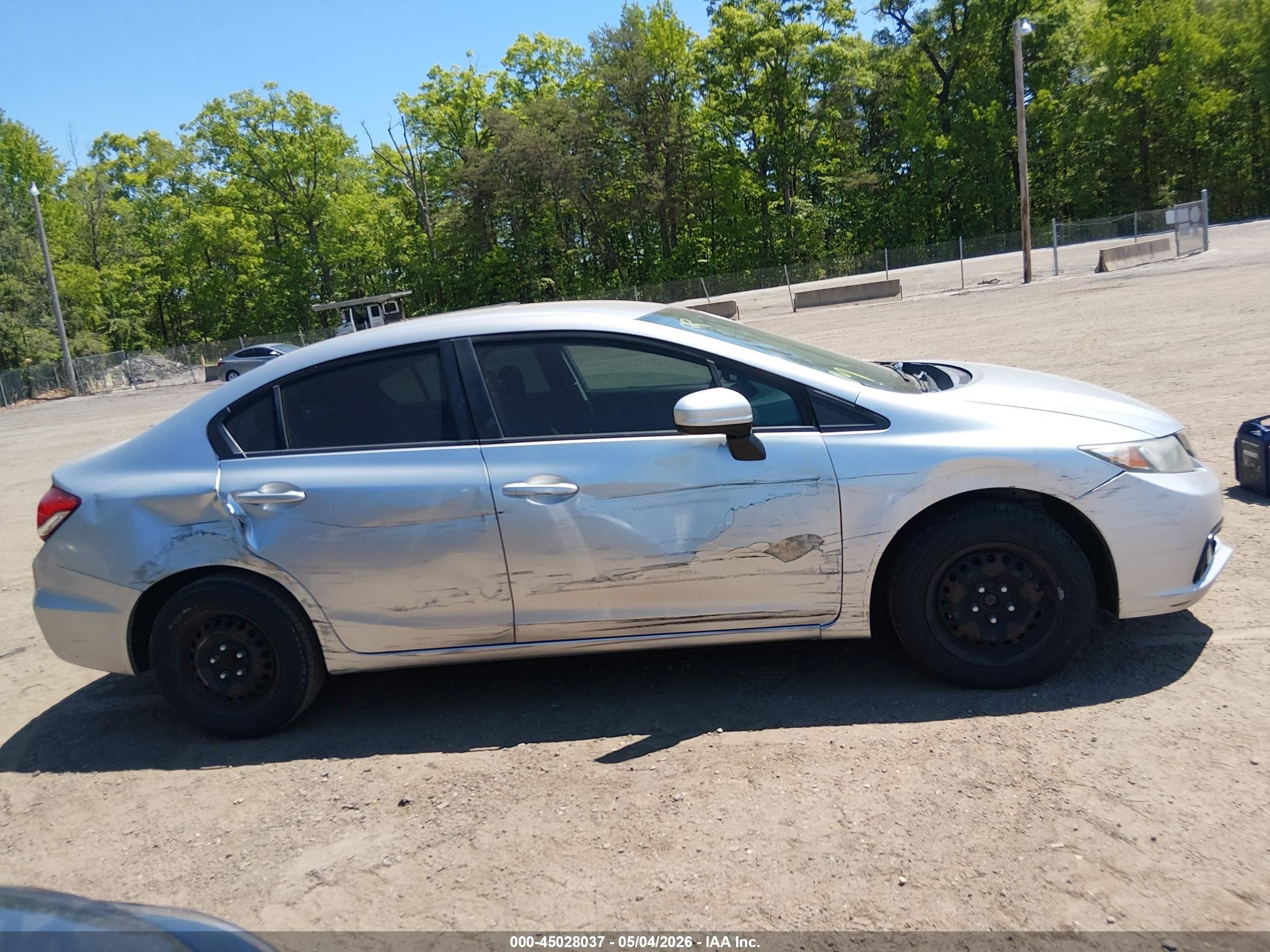 2014 Honda Civic Lx Silver vin: 19XFB2F59EE263153