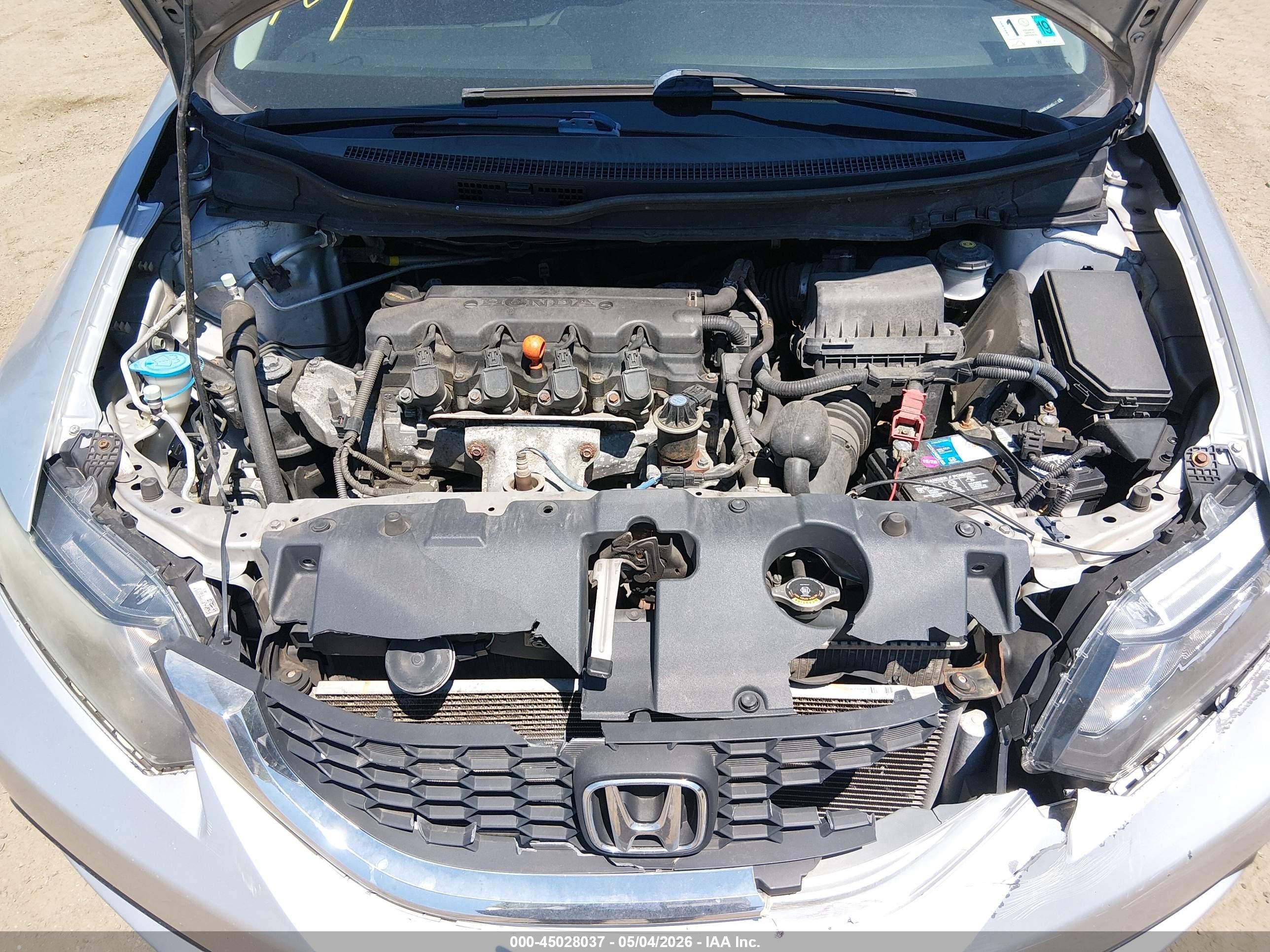 2014 Honda Civic Lx Silver vin: 19XFB2F59EE263153