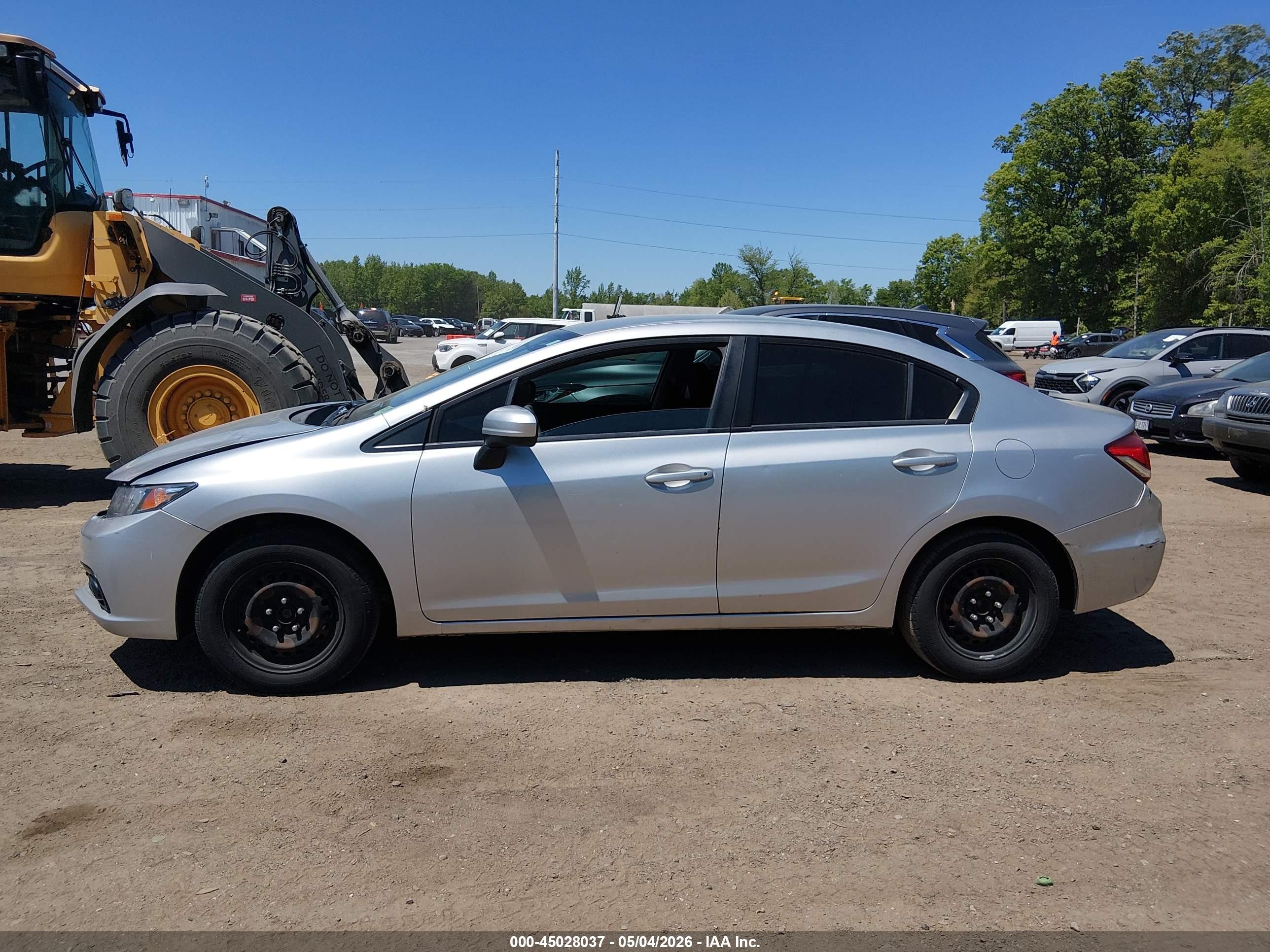 2014 Honda Civic Lx Silver vin: 19XFB2F59EE263153