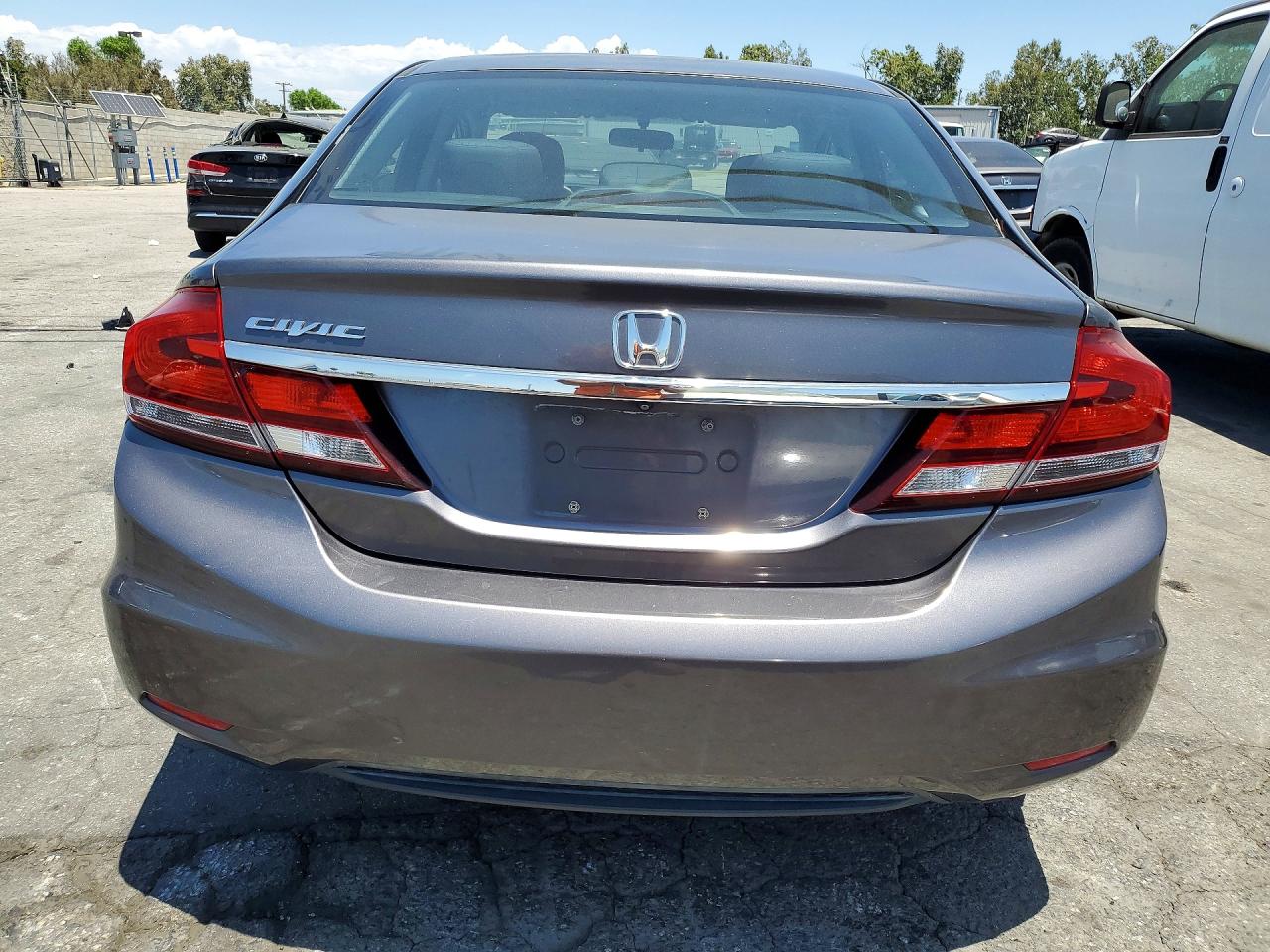 2014 Honda Civic Lx Gray vin: 19XFB2F59EE275237
