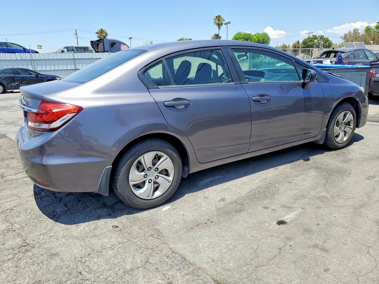 2014 Honda Civic Lx Gray vin: 19XFB2F59EE275237
