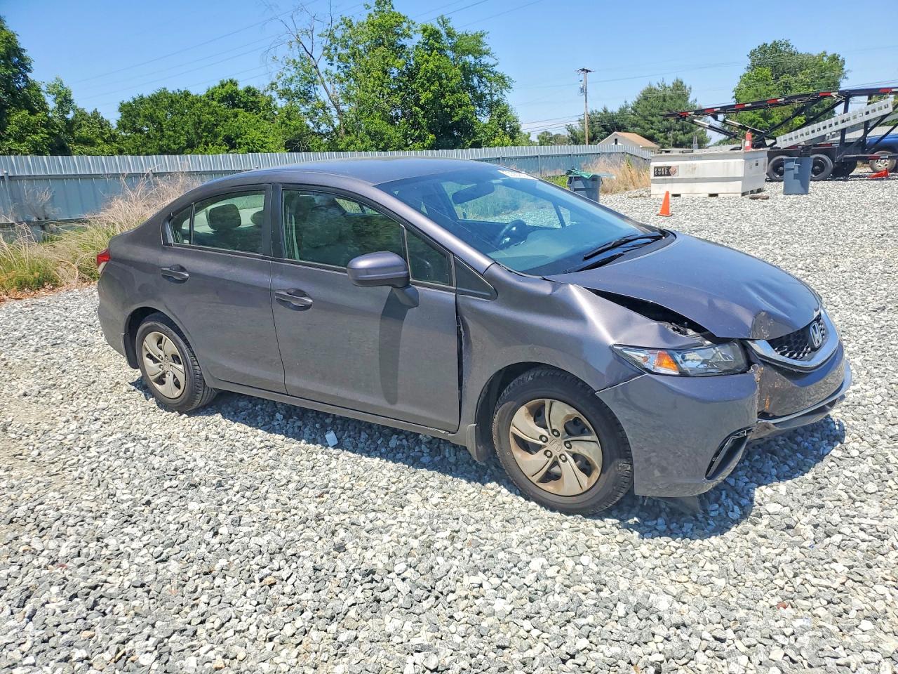 2015 Honda Civic Lx Gray vin: 19XFB2F59FE002588
