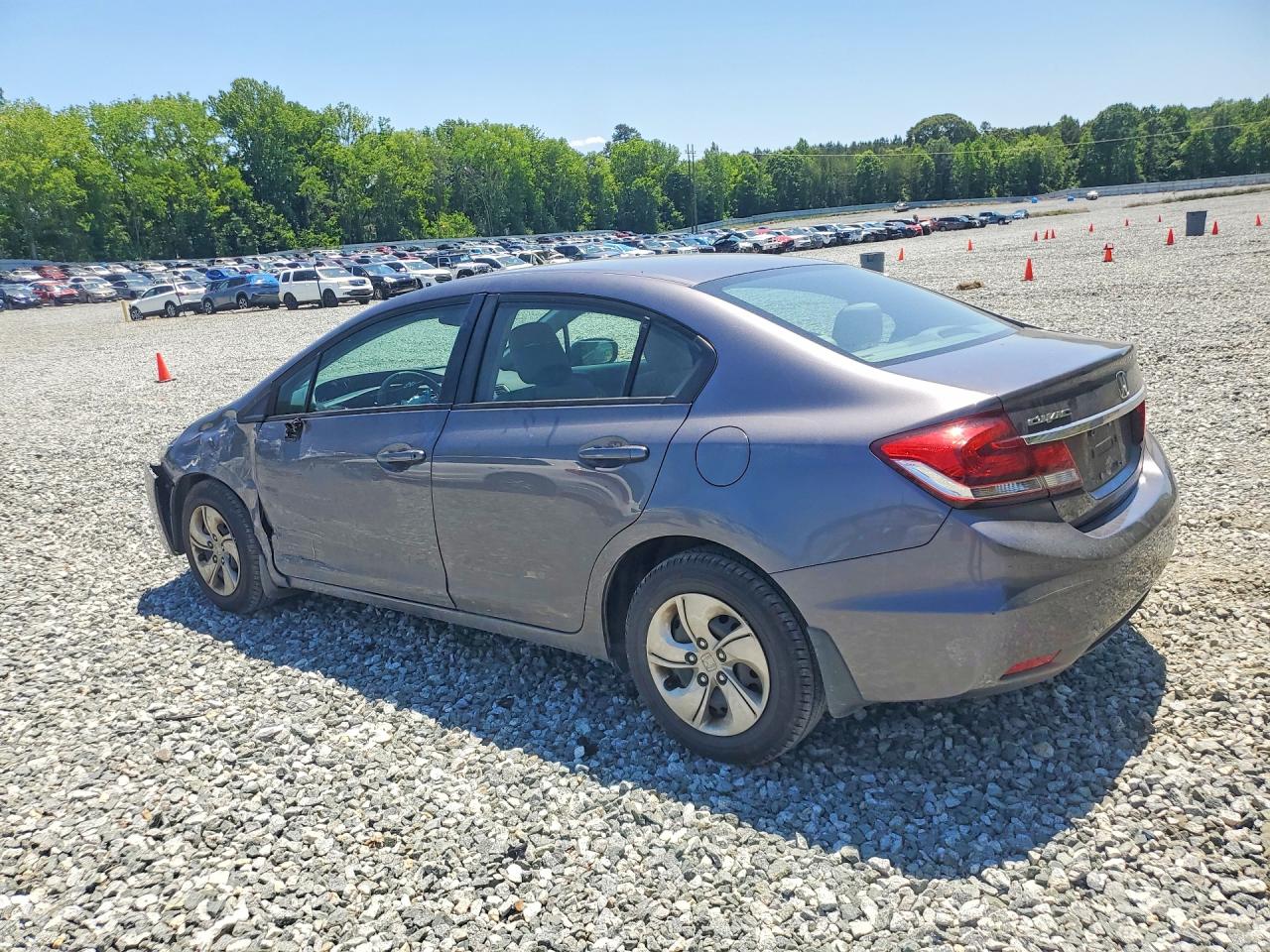 2015 Honda Civic Lx Gray vin: 19XFB2F59FE002588