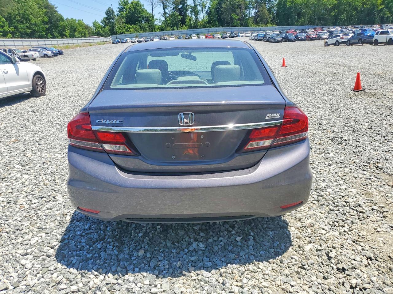 2015 Honda Civic Lx Gray vin: 19XFB2F59FE002588
