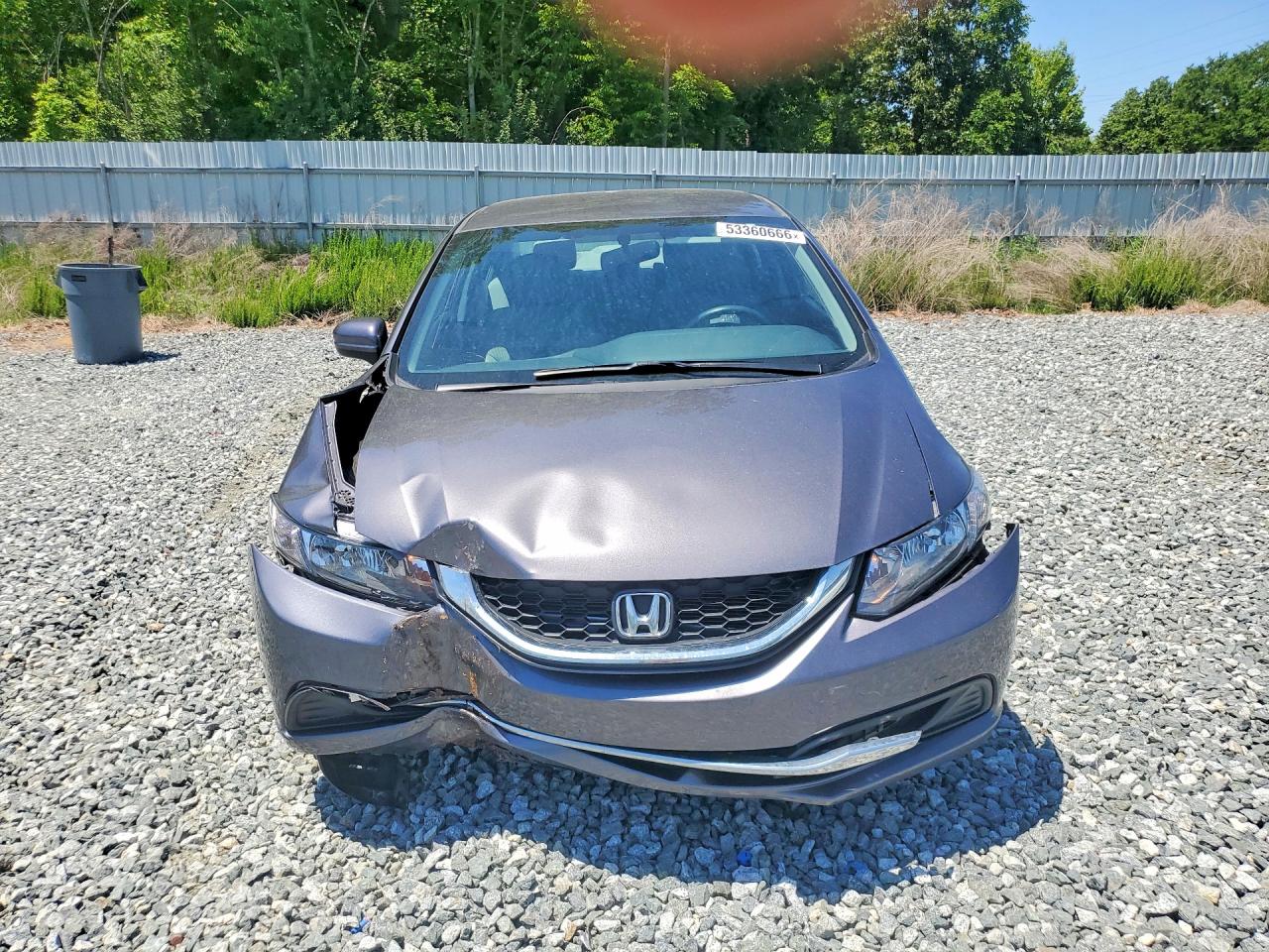 2015 Honda Civic Lx Gray vin: 19XFB2F59FE002588