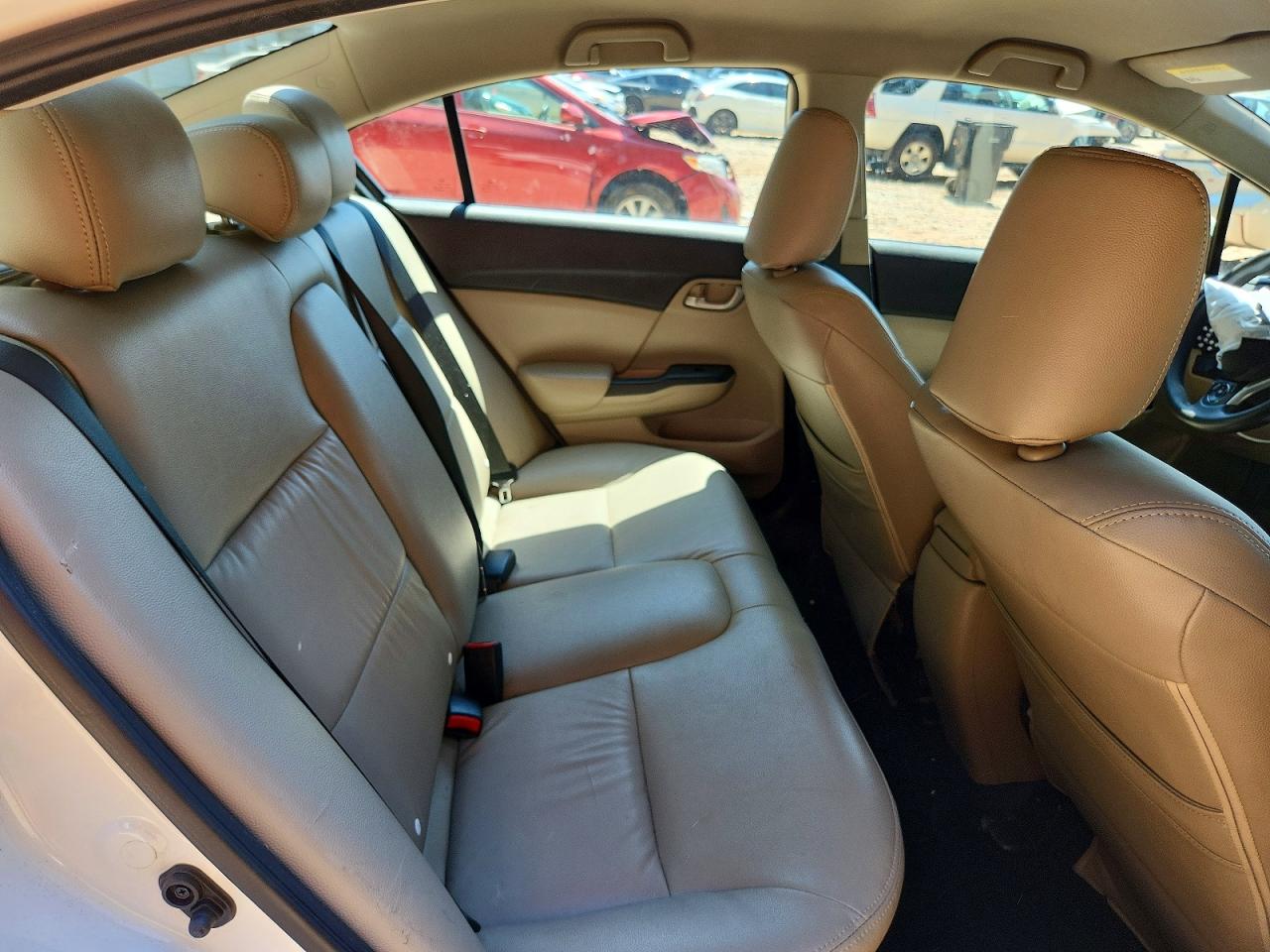 2015 Honda Civic Lx White vin: 19XFB2F59FE014398