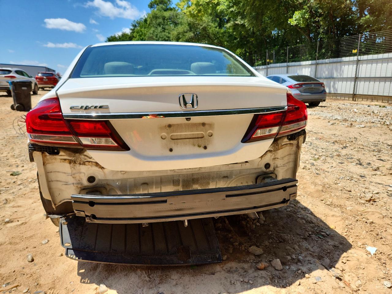 2015 Honda Civic Lx White vin: 19XFB2F59FE014398