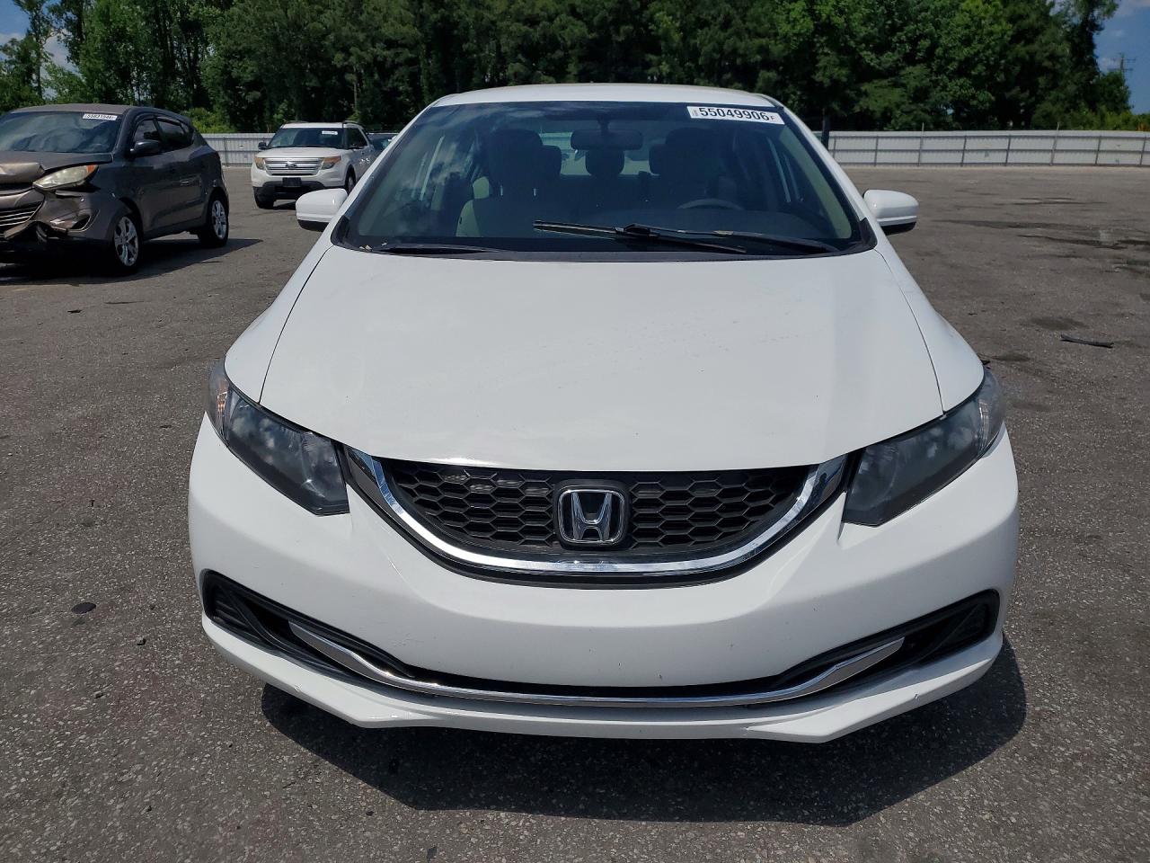 2015 Honda Civic Lx White vin: 19XFB2F59FE029726