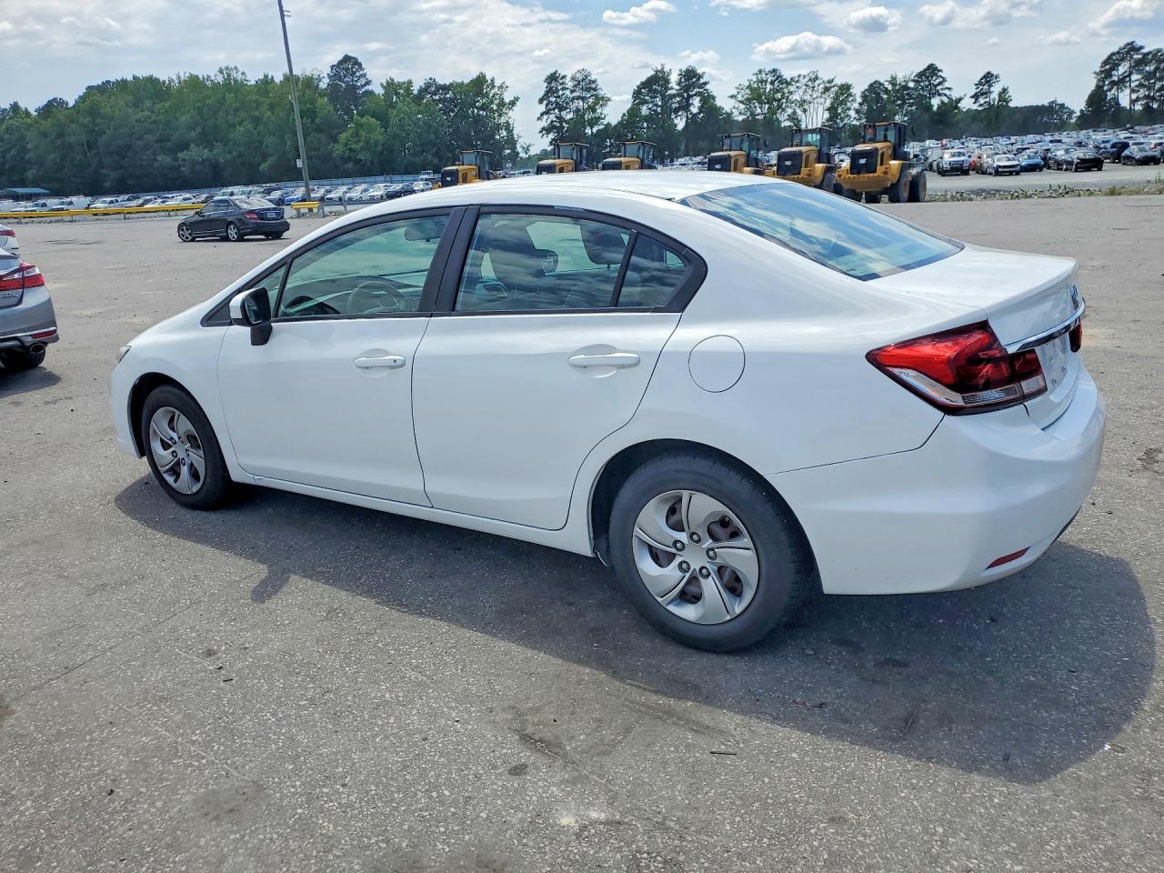 2015 Honda Civic Lx White vin: 19XFB2F59FE029726