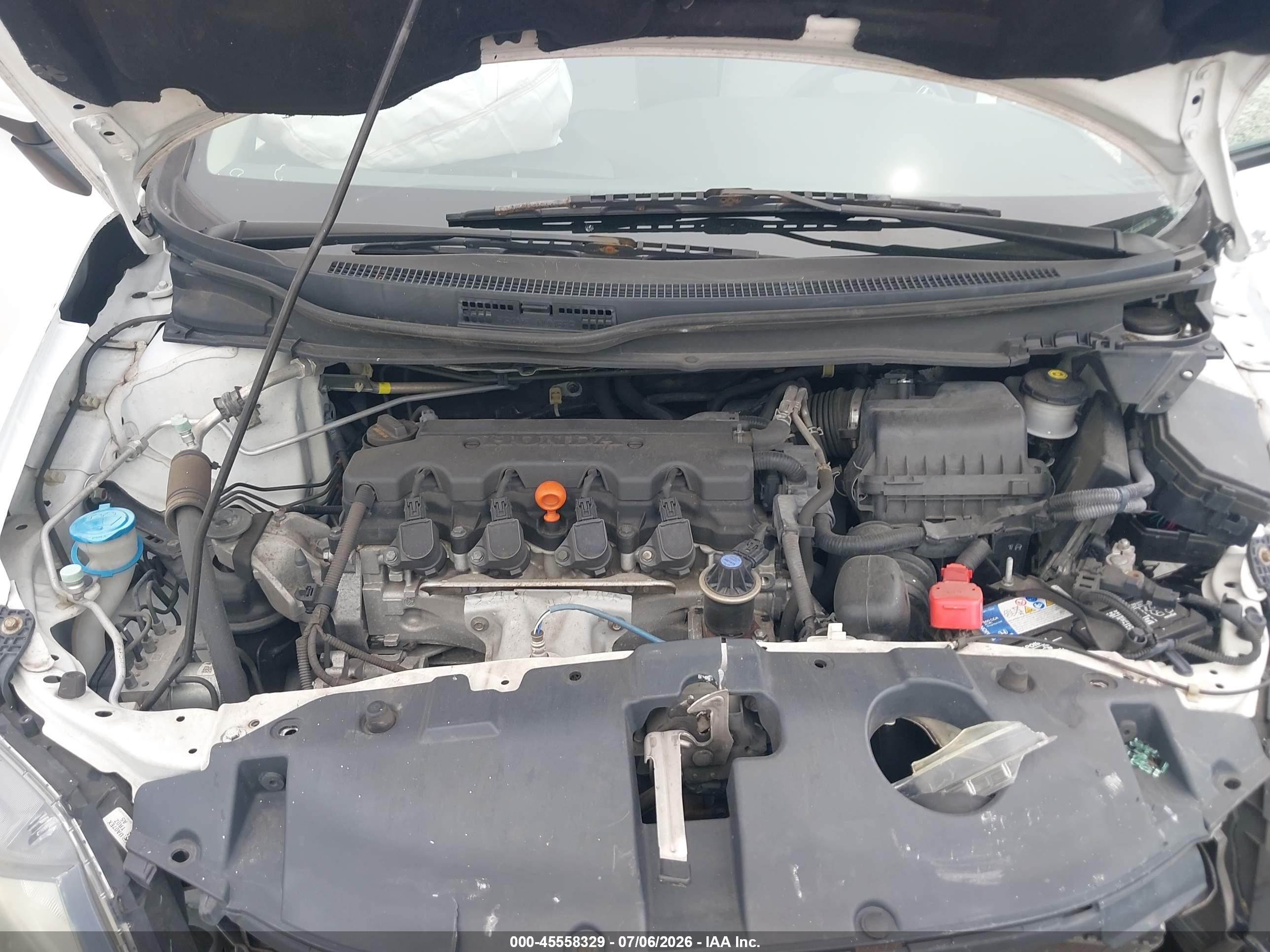 2015 Honda Civic Lx White vin: 19XFB2F59FE034327