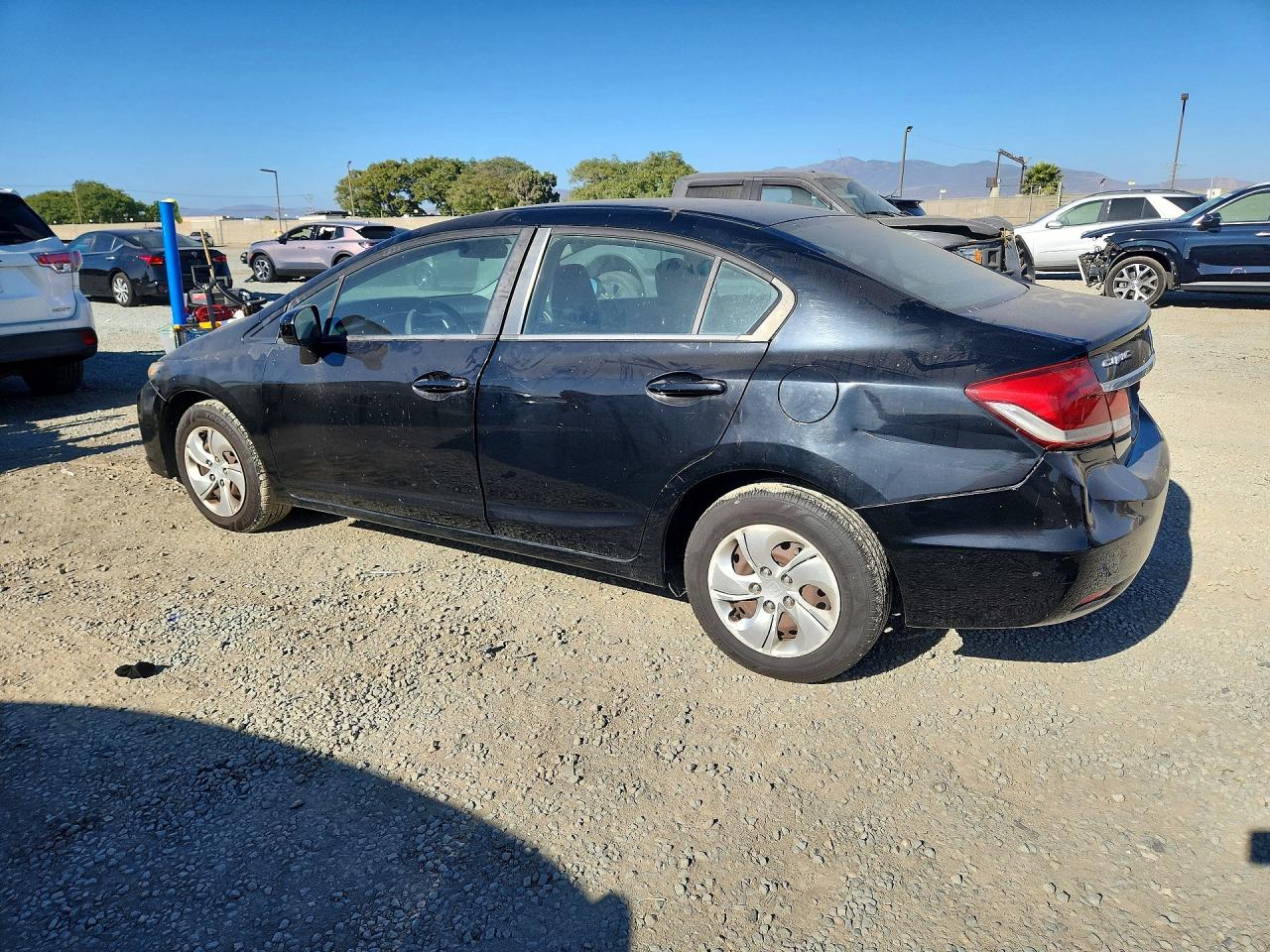 2015 Honda Civic Lx Black vin: 19XFB2F59FE051340