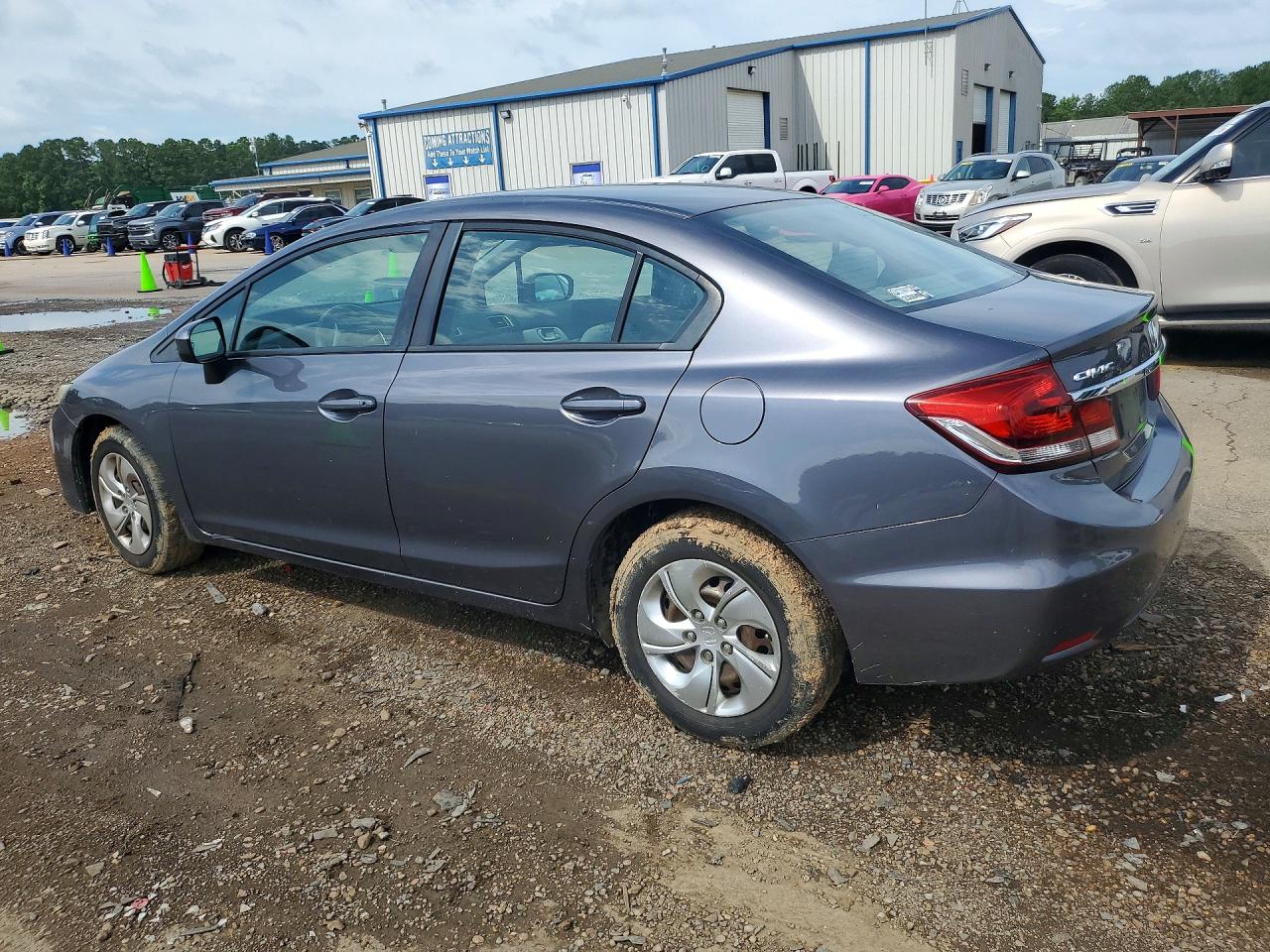 2015 Honda Civic Lx Gray vin: 19XFB2F59FE057218