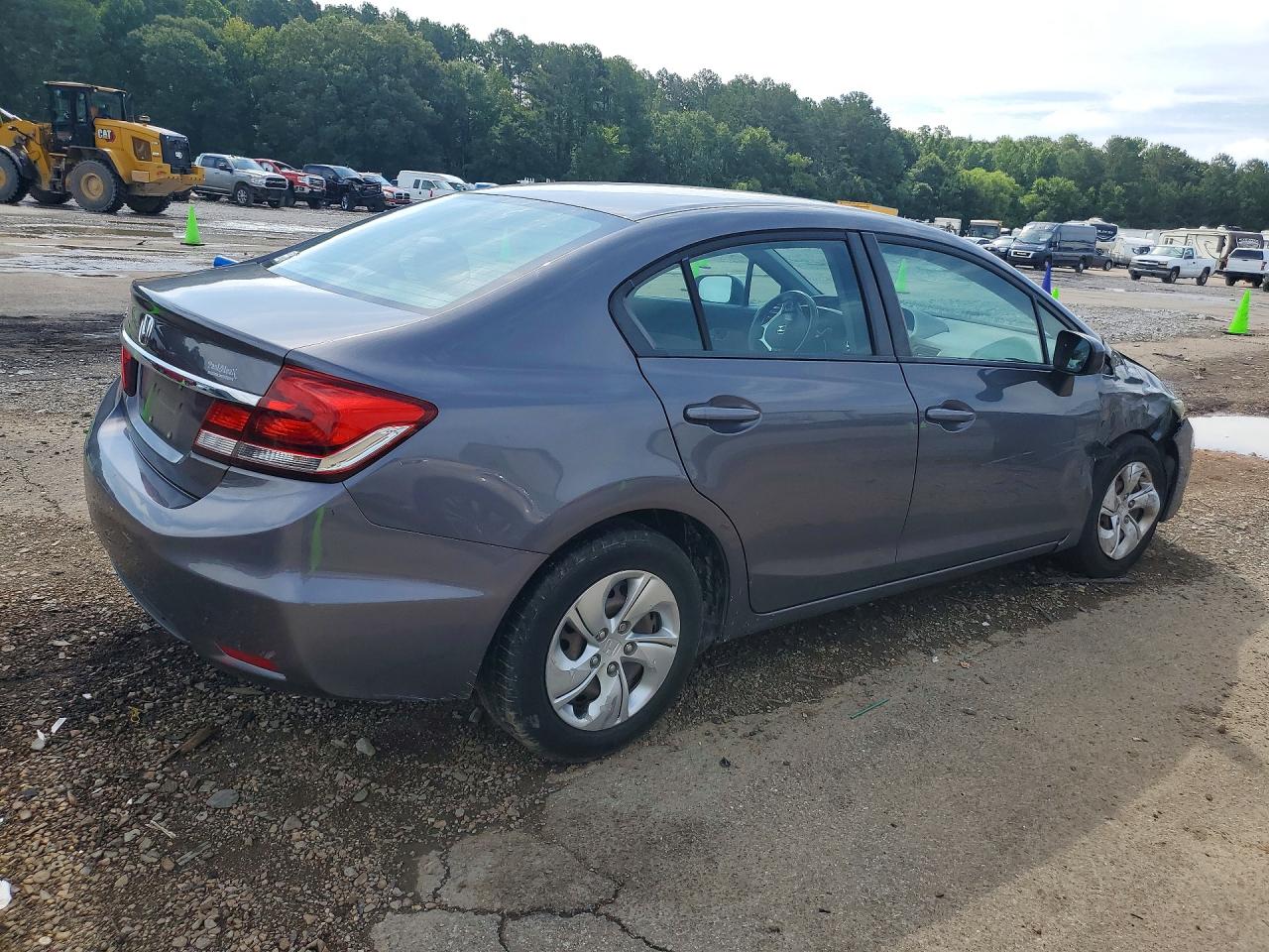 2015 Honda Civic Lx Gray vin: 19XFB2F59FE057218