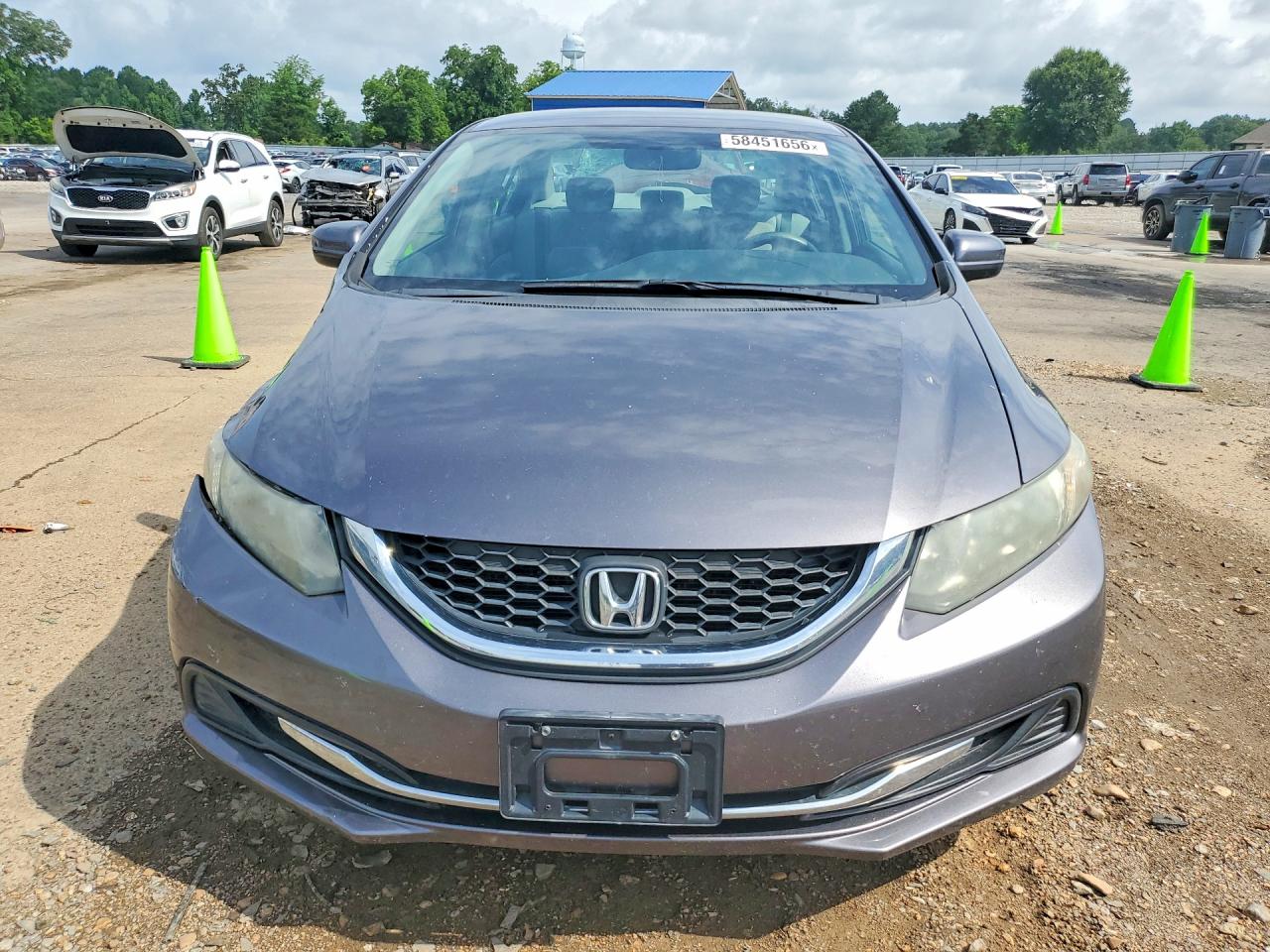 2015 Honda Civic Lx Gray vin: 19XFB2F59FE057218
